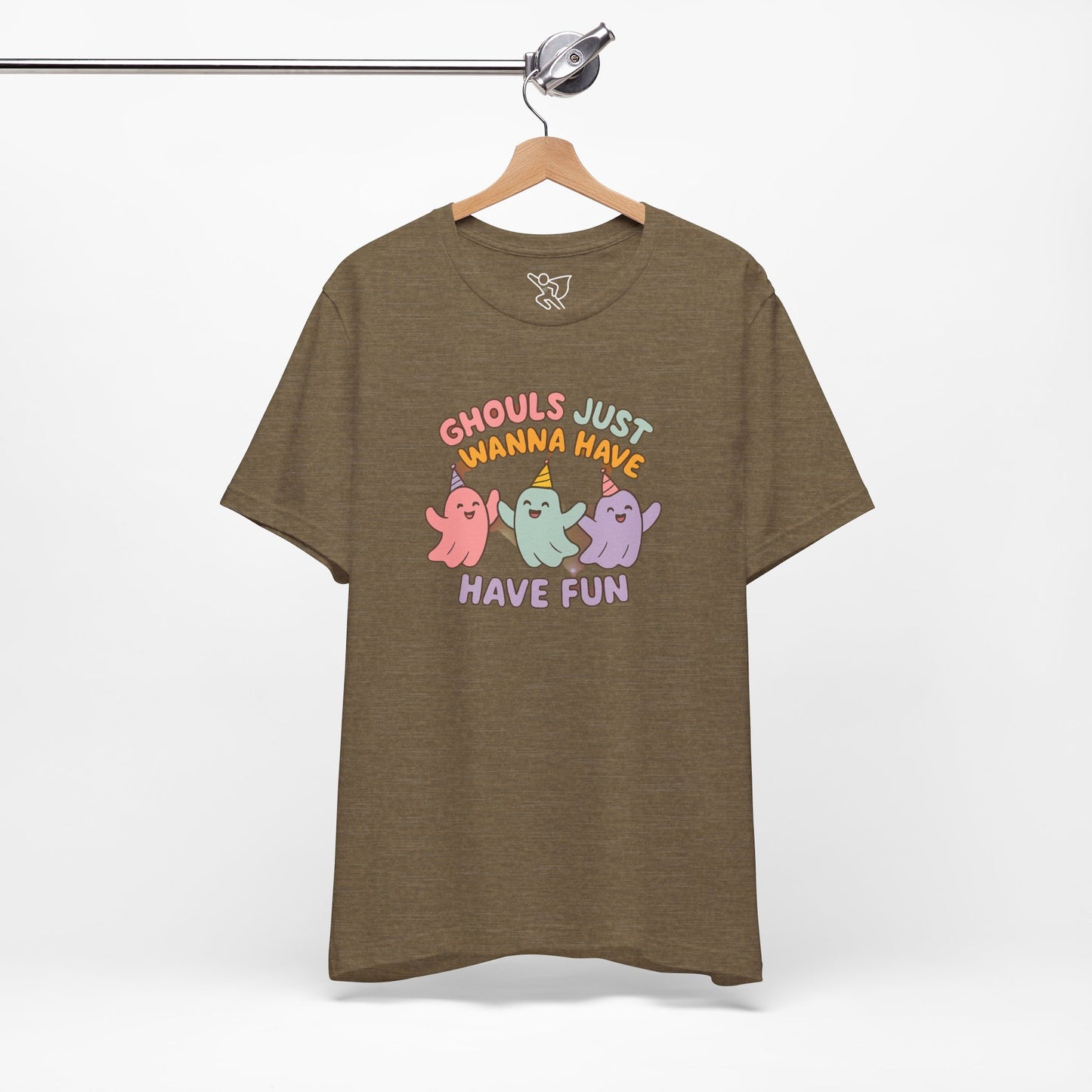 "Ghouls Just Wanna Have Fun" T-Shirt for Halloween, Unisex Graphic Shirt, Cute Ghosts Tee, Casual Wear, Gift for Friends