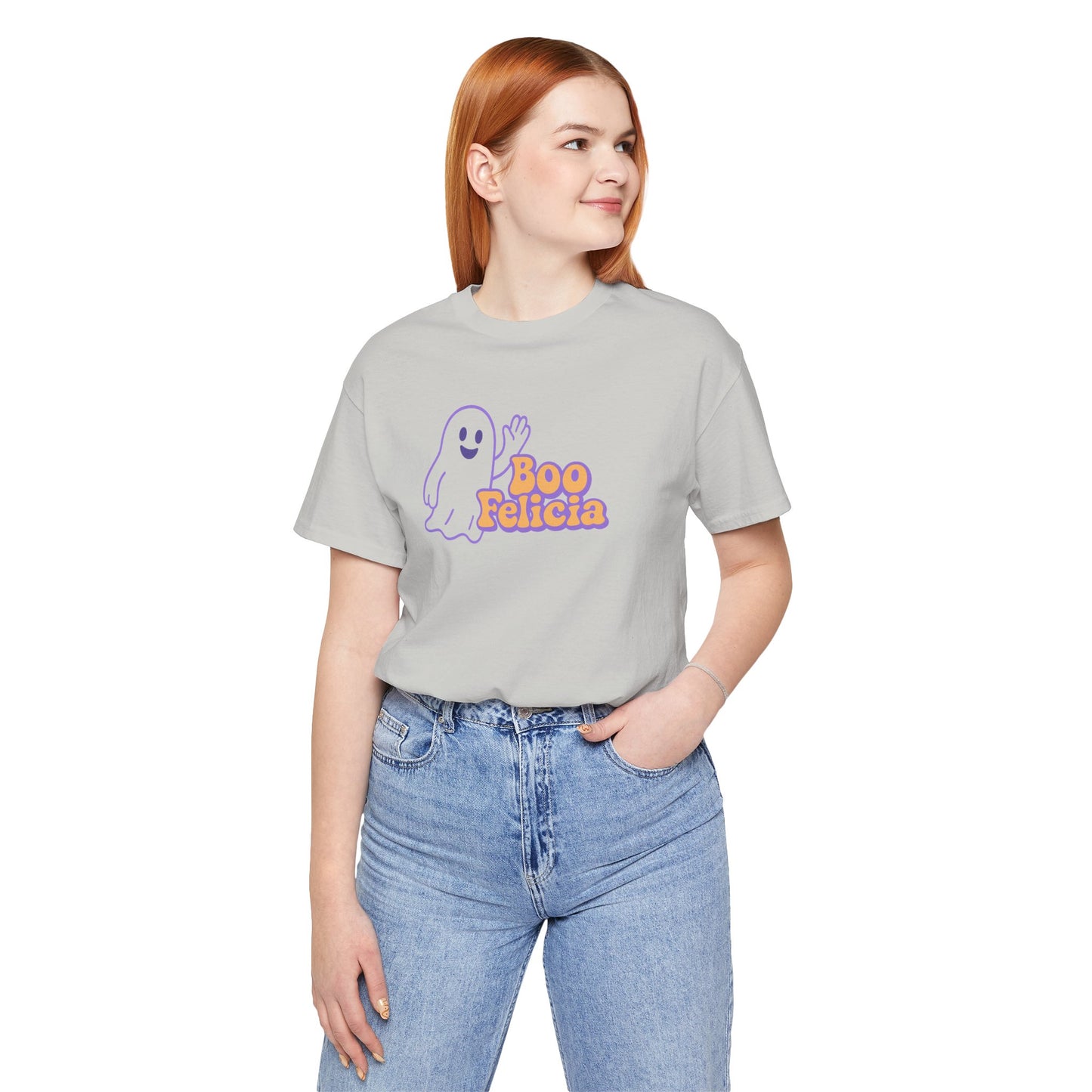 "Boo Felicia Ghost" Unisex Halloween T-Shirt, Spooky Apparel, Fun Gift, Casual Wear, Holiday Shirt