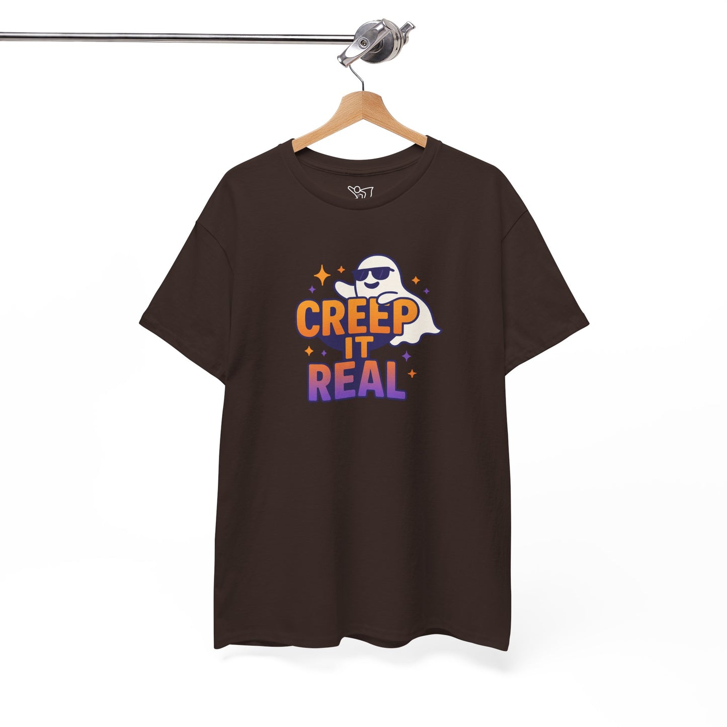 "Creep It Real" Halloween Humor Unisex Graphic Shirt, Ghost Lover Gift, Spooky Season Apparel, Funny Halloween T-Shirt