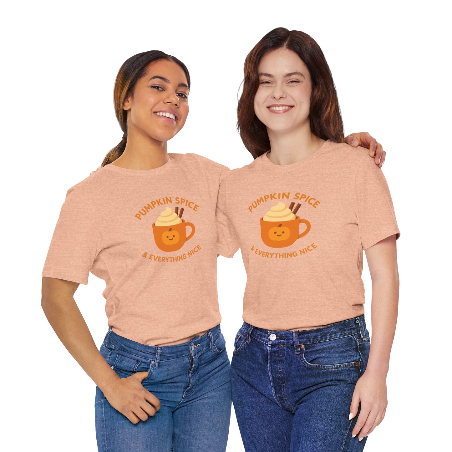 "Pumpkin Spice & Everything Nice" Fall T-Shirt, Autumn Fashion, Cozy Casual Wear, Pumpkin Lovers Gift, Seasonal Apparel