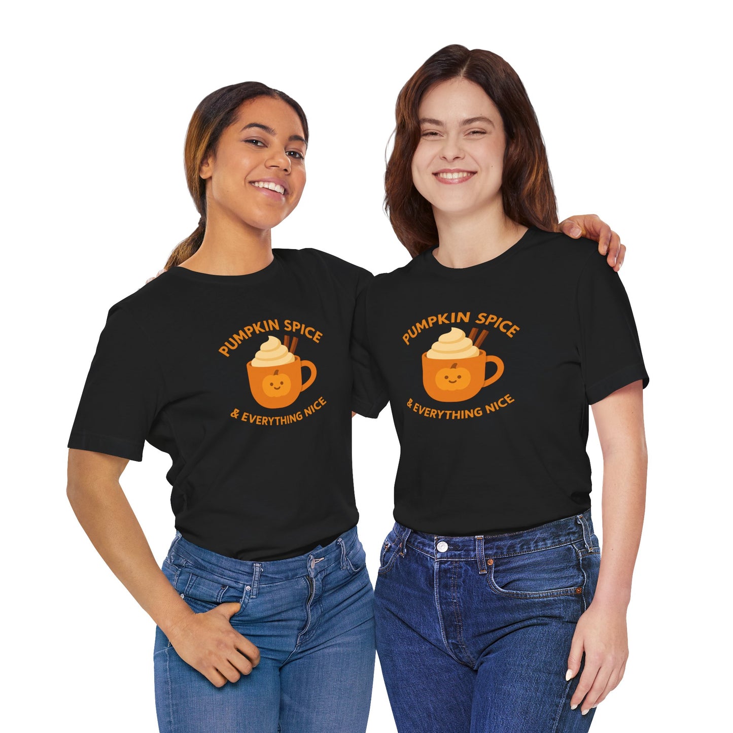 "Pumpkin Spice & Everything Nice" Fall T-Shirt, Autumn Fashion, Cozy Casual Wear, Pumpkin Lovers Gift, Seasonal Apparel