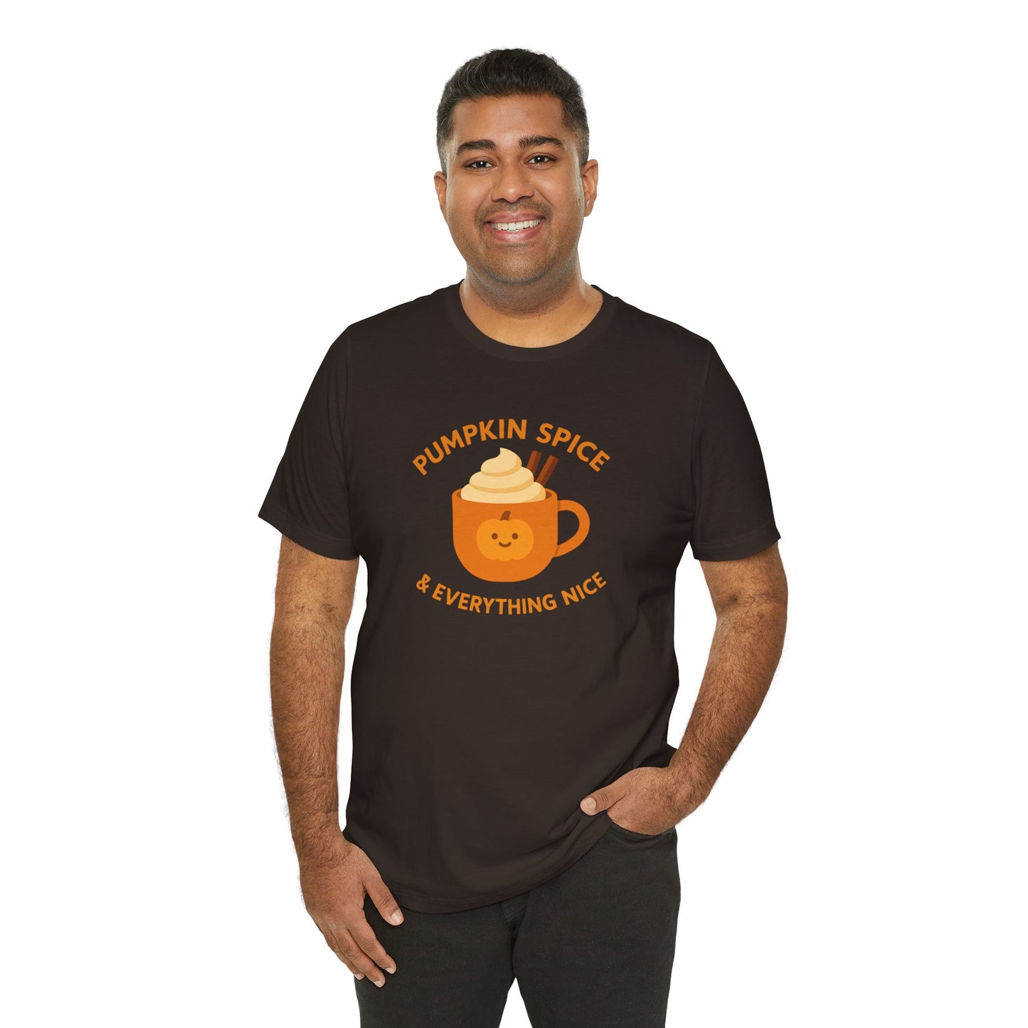"Pumpkin Spice & Everything Nice" Fall T-Shirt, Autumn Fashion, Cozy Casual Wear, Pumpkin Lovers Gift, Seasonal Apparel