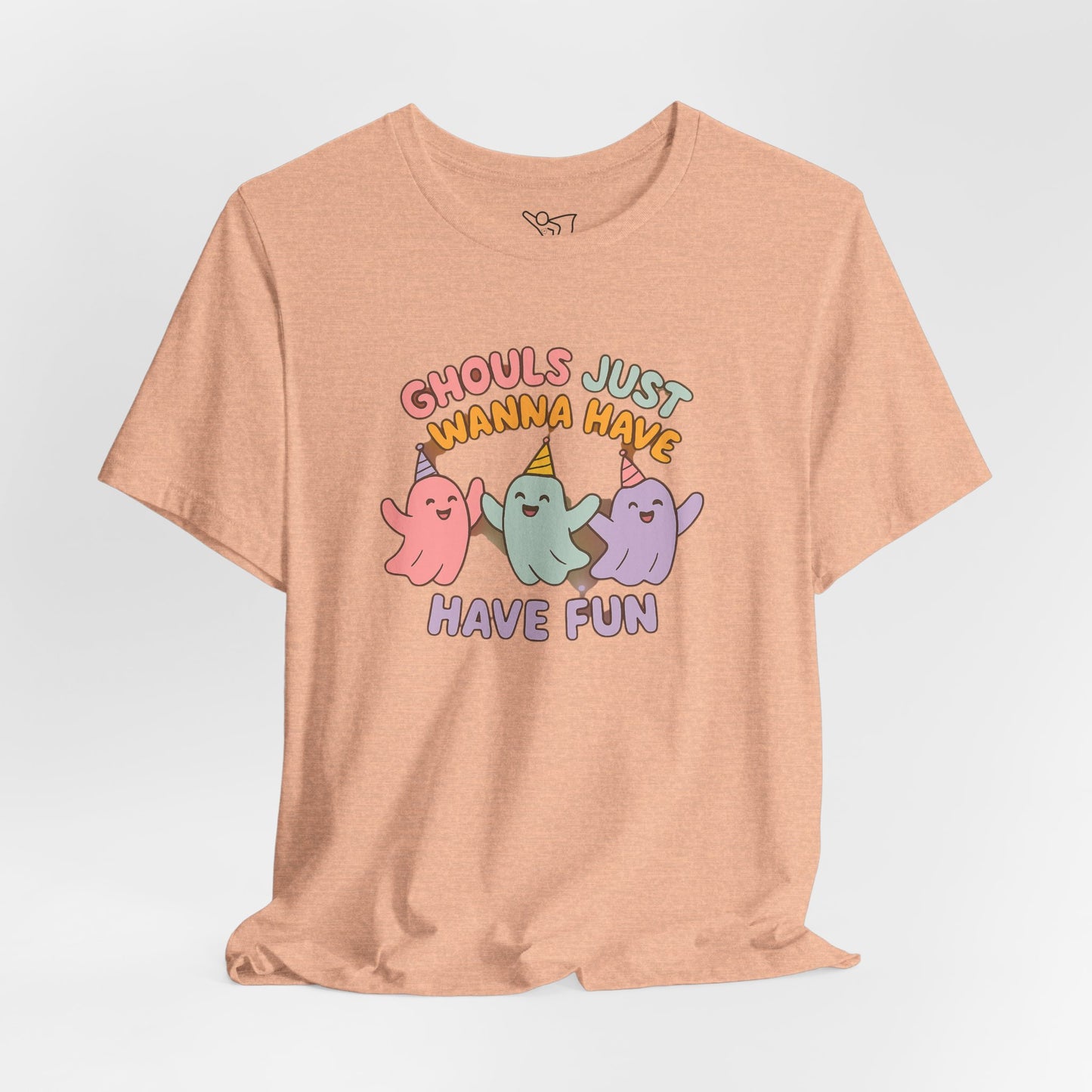 "Ghouls Just Wanna Have Fun" T-Shirt for Halloween, Unisex Graphic Shirt, Cute Ghosts Tee, Casual Wear, Gift for Friends