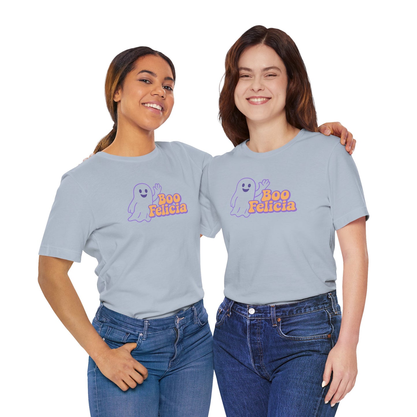 "Boo Felicia Ghost" Unisex Halloween T-Shirt, Spooky Apparel, Fun Gift, Casual Wear, Holiday Shirt