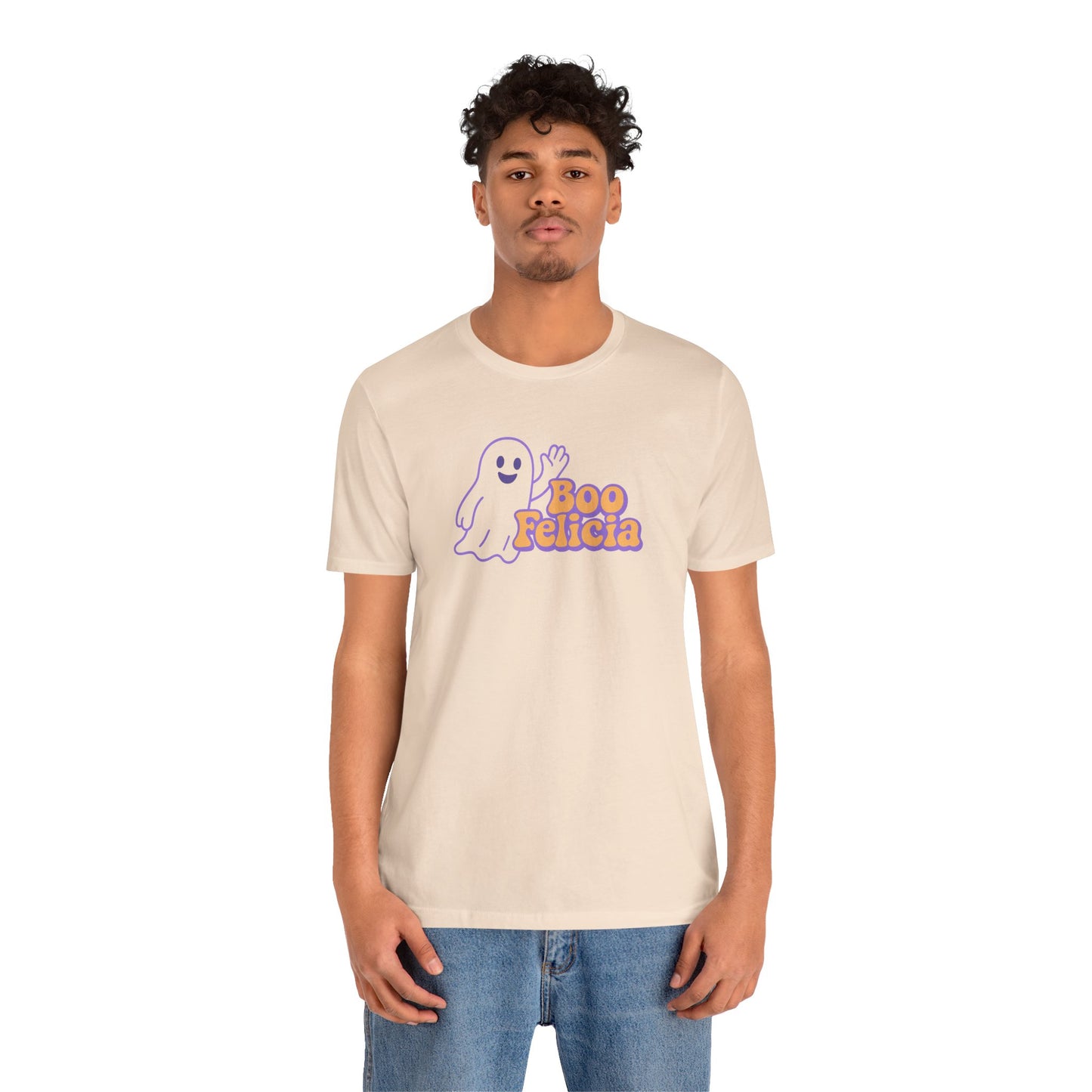 "Boo Felicia Ghost" Unisex Halloween T-Shirt, Spooky Apparel, Fun Gift, Casual Wear, Holiday Shirt