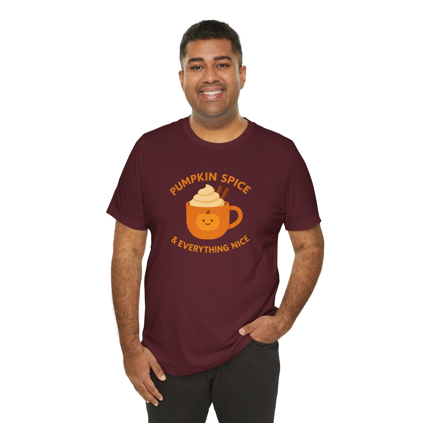 "Pumpkin Spice & Everything Nice" Fall T-Shirt, Autumn Fashion, Cozy Casual Wear, Pumpkin Lovers Gift, Seasonal Apparel