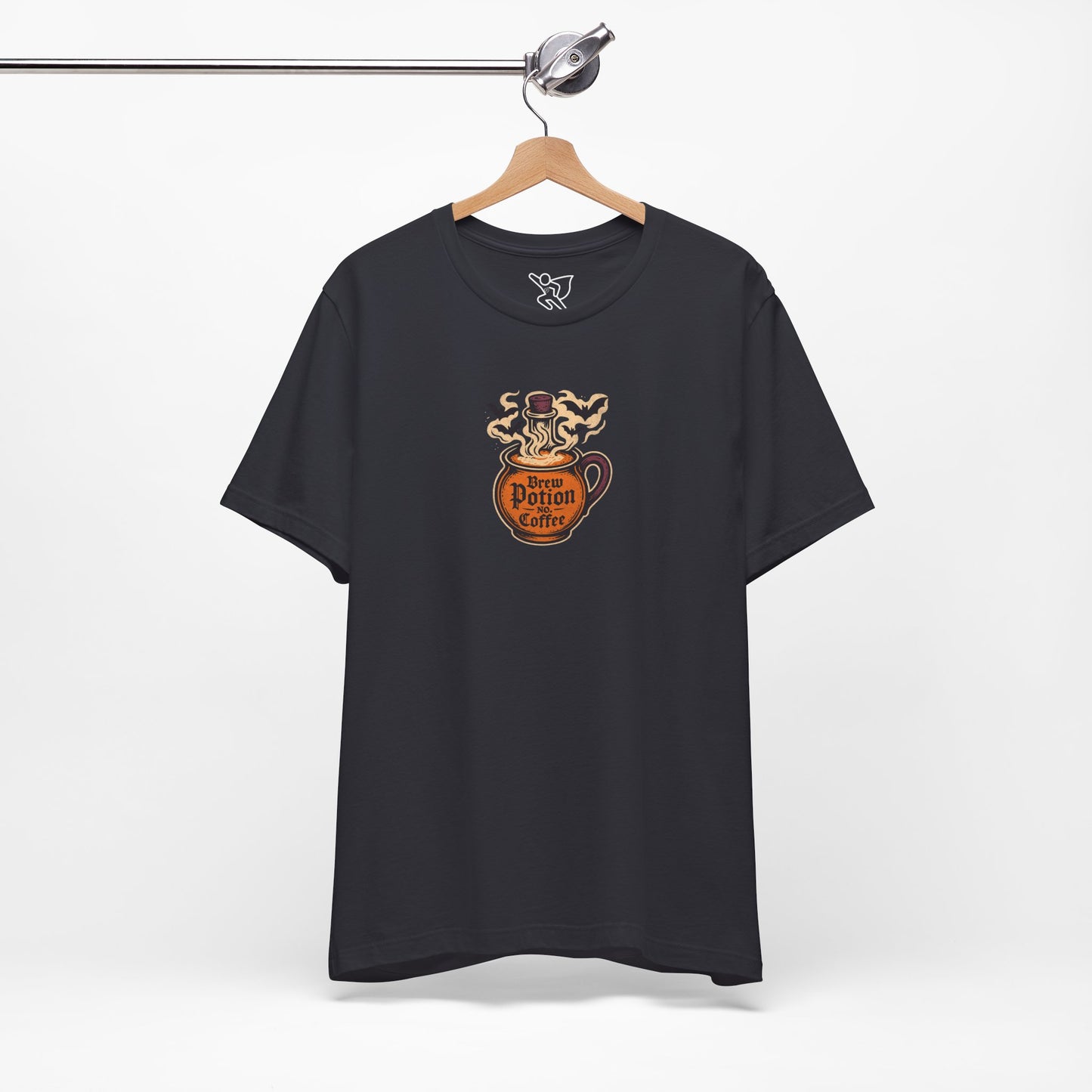 "Coffee Potion" Unisex Tee, Casual Wear, Gift for Coffee Lovers, Magical T-Shirt, Witchy Apparel, Coffee Enthusiast Presents