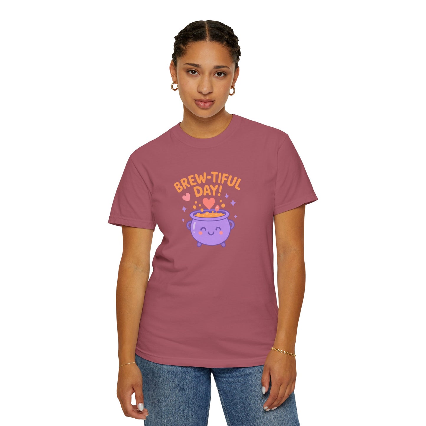 Brew-tiful Day T-Shirt, Cute Coffee Tee, Unisex Gift, Fun Humor Shirt, Coffee Lover Apparel, Casual Everyday Wear