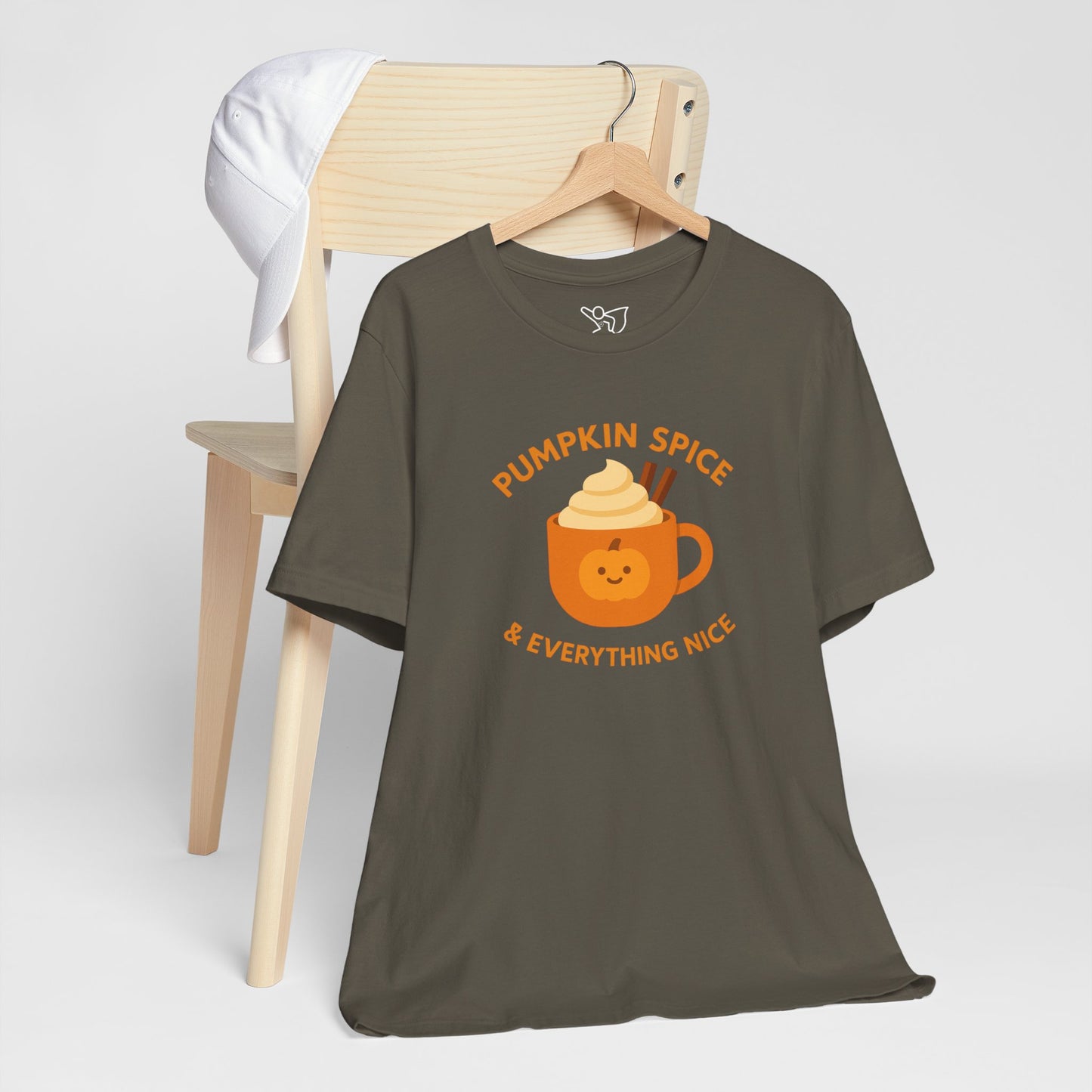 "Pumpkin Spice & Everything Nice" Fall T-Shirt, Autumn Fashion, Cozy Casual Wear, Pumpkin Lovers Gift, Seasonal Apparel