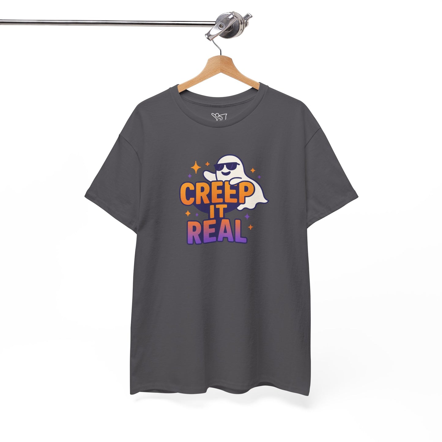 "Creep It Real" Halloween Humor Unisex Graphic Shirt, Ghost Lover Gift, Spooky Season Apparel, Funny Halloween T-Shirt