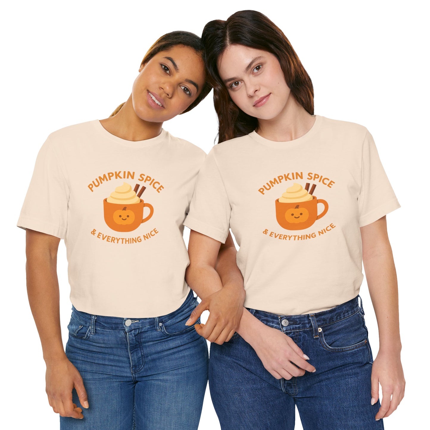 "Pumpkin Spice & Everything Nice" Fall T-Shirt, Autumn Fashion, Cozy Casual Wear, Pumpkin Lovers Gift, Seasonal Apparel