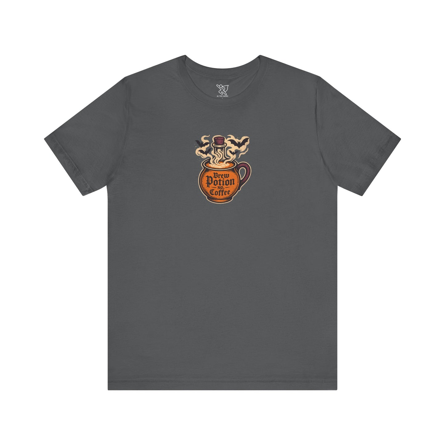 "Coffee Potion" Unisex Tee, Casual Wear, Gift for Coffee Lovers, Magical T-Shirt, Witchy Apparel, Coffee Enthusiast Presents