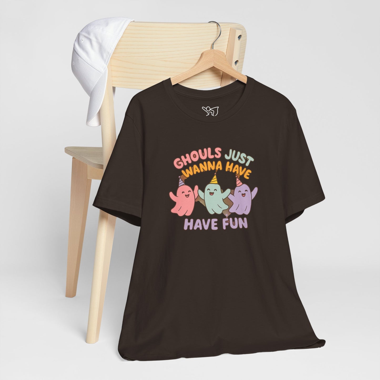 "Ghouls Just Wanna Have Fun" T-Shirt for Halloween, Unisex Graphic Shirt, Cute Ghosts Tee, Casual Wear, Gift for Friends