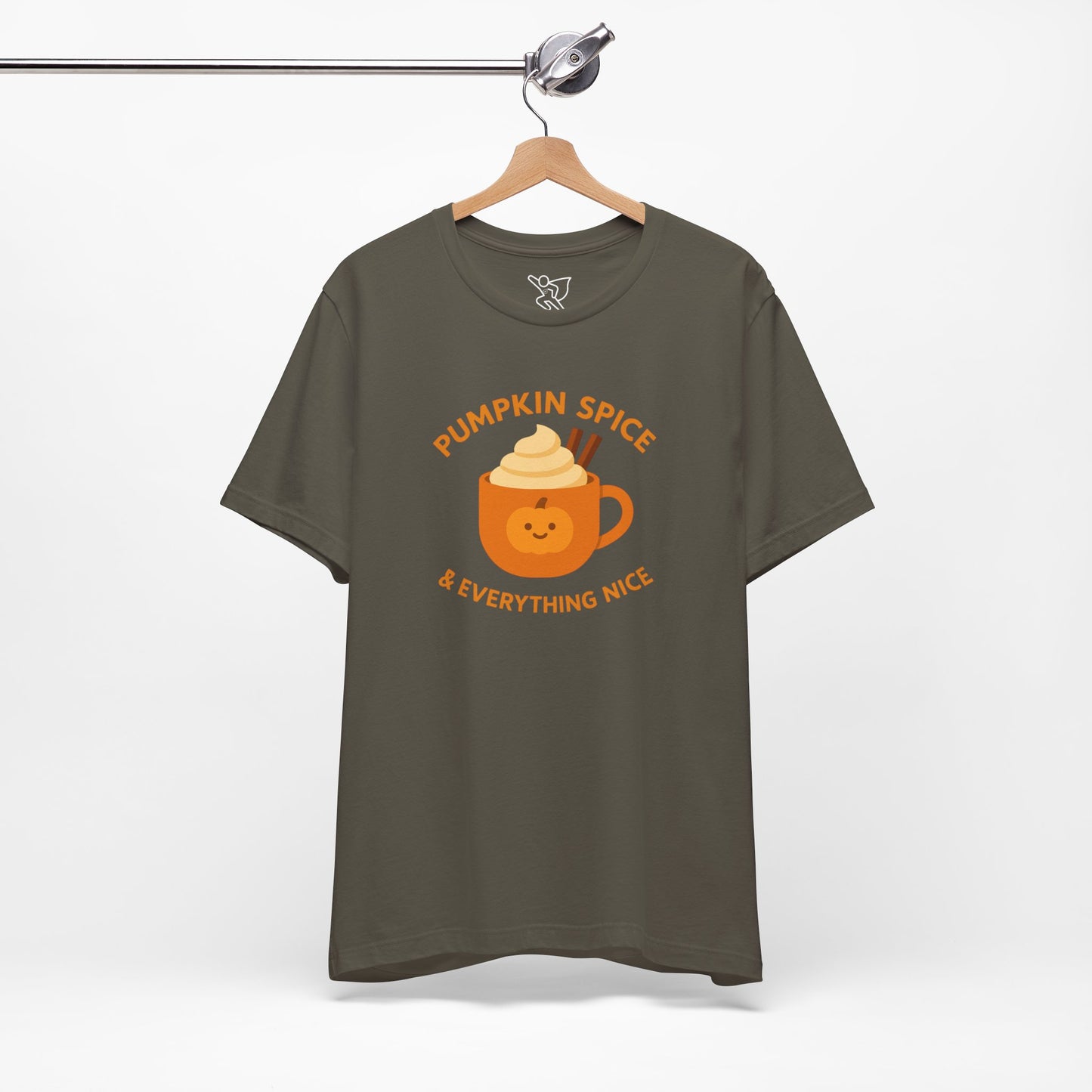 "Pumpkin Spice & Everything Nice" Fall T-Shirt, Autumn Fashion, Cozy Casual Wear, Pumpkin Lovers Gift, Seasonal Apparel