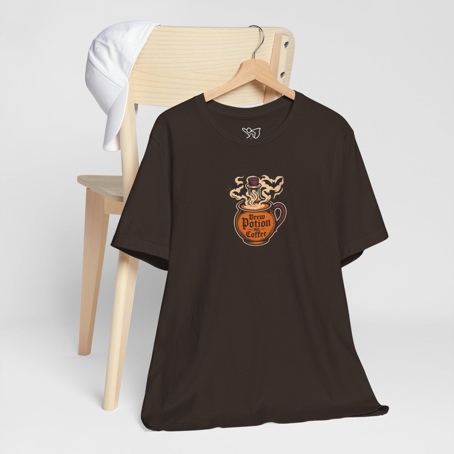 "Coffee Potion" Unisex Tee, Casual Wear, Gift for Coffee Lovers, Magical T-Shirt, Witchy Apparel, Coffee Enthusiast Presents