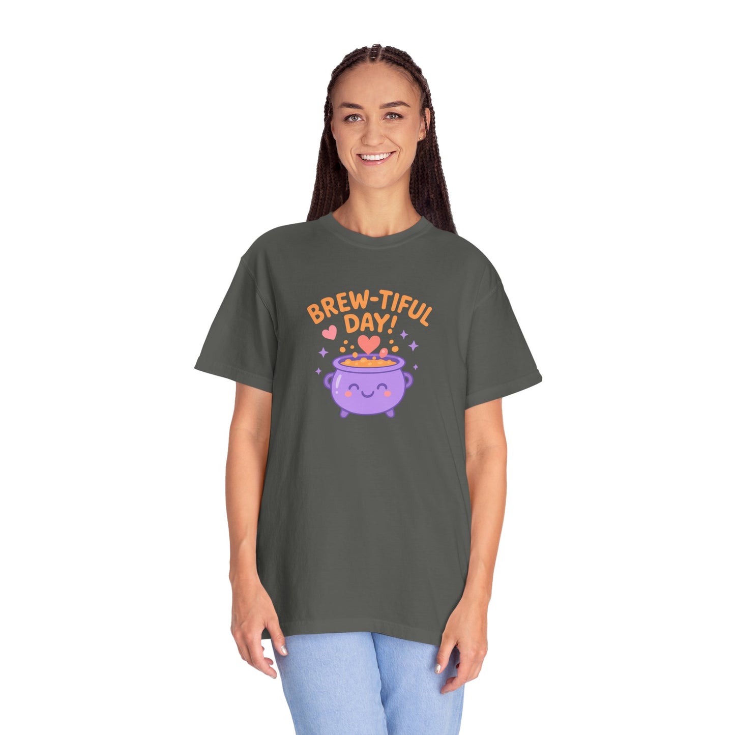 Brew-tiful Day T-Shirt, Cute Coffee Tee, Unisex Gift, Fun Humor Shirt, Coffee Lover Apparel, Casual Everyday Wear