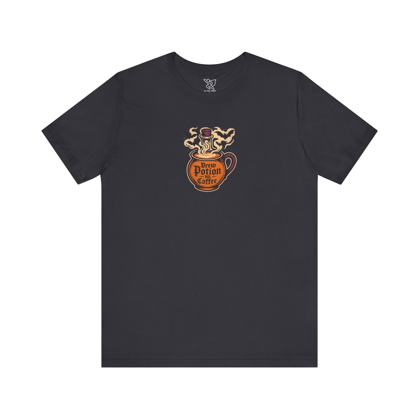 "Coffee Potion" Unisex Tee, Casual Wear, Gift for Coffee Lovers, Magical T-Shirt, Witchy Apparel, Coffee Enthusiast Presents