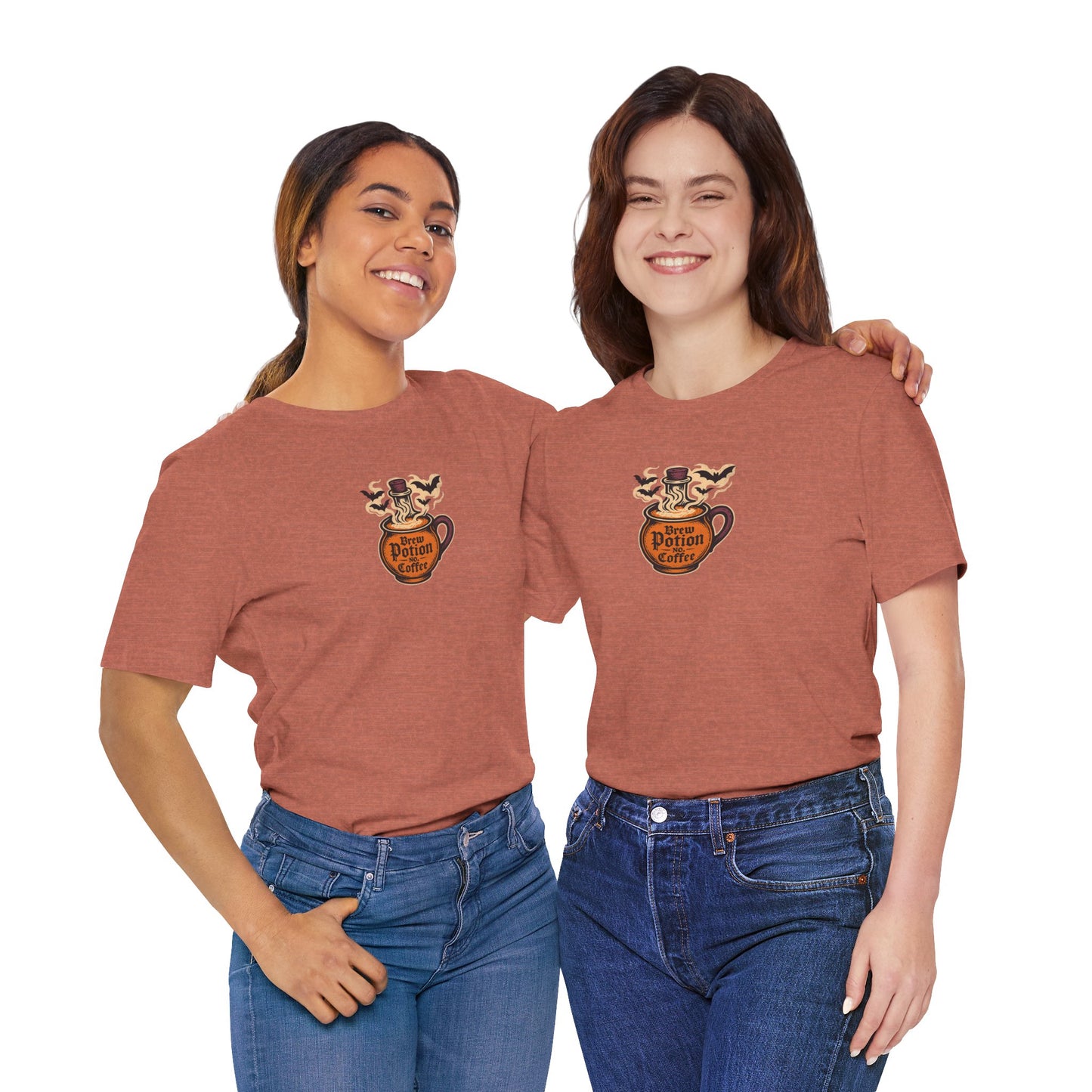 "Coffee Potion" Unisex Tee, Casual Wear, Gift for Coffee Lovers, Magical T-Shirt, Witchy Apparel, Coffee Enthusiast Presents