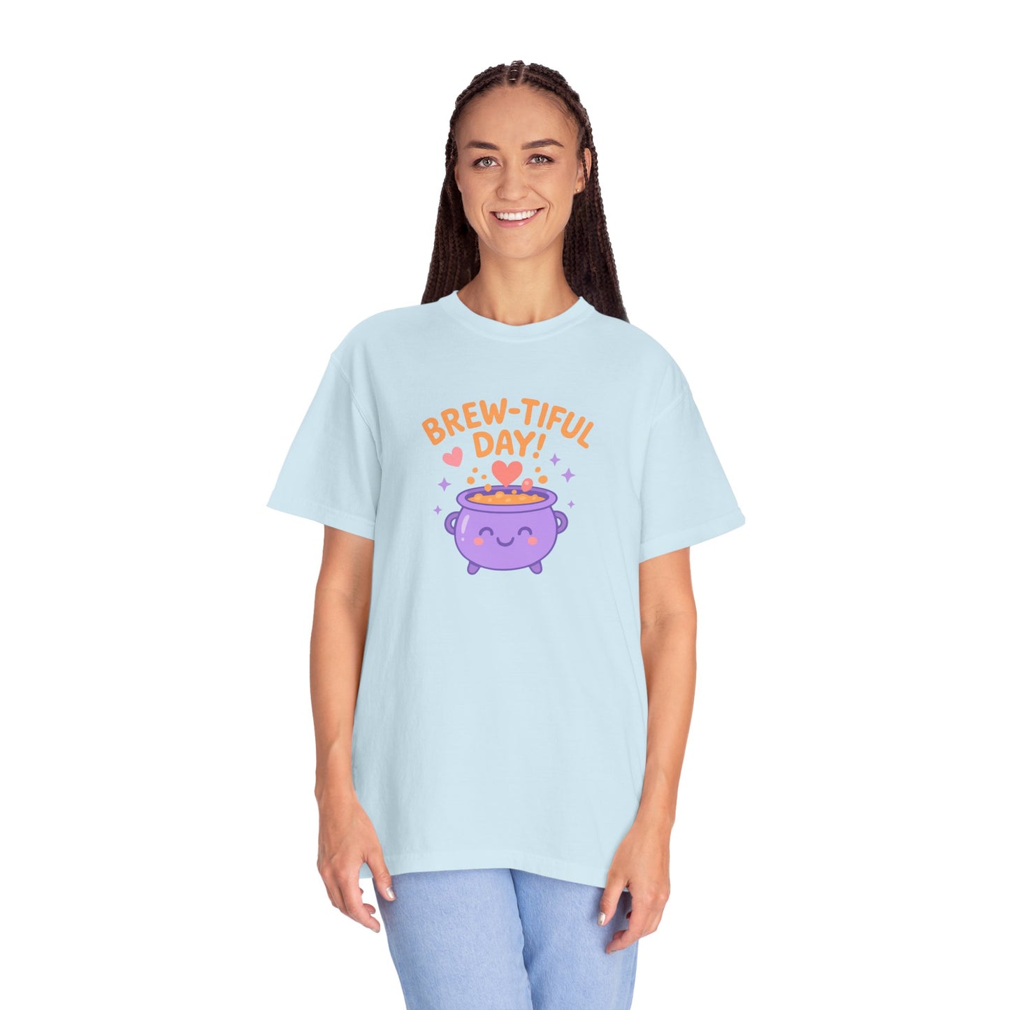 Brew-tiful Day T-Shirt, Cute Coffee Tee, Unisex Gift, Fun Humor Shirt, Coffee Lover Apparel, Casual Everyday Wear
