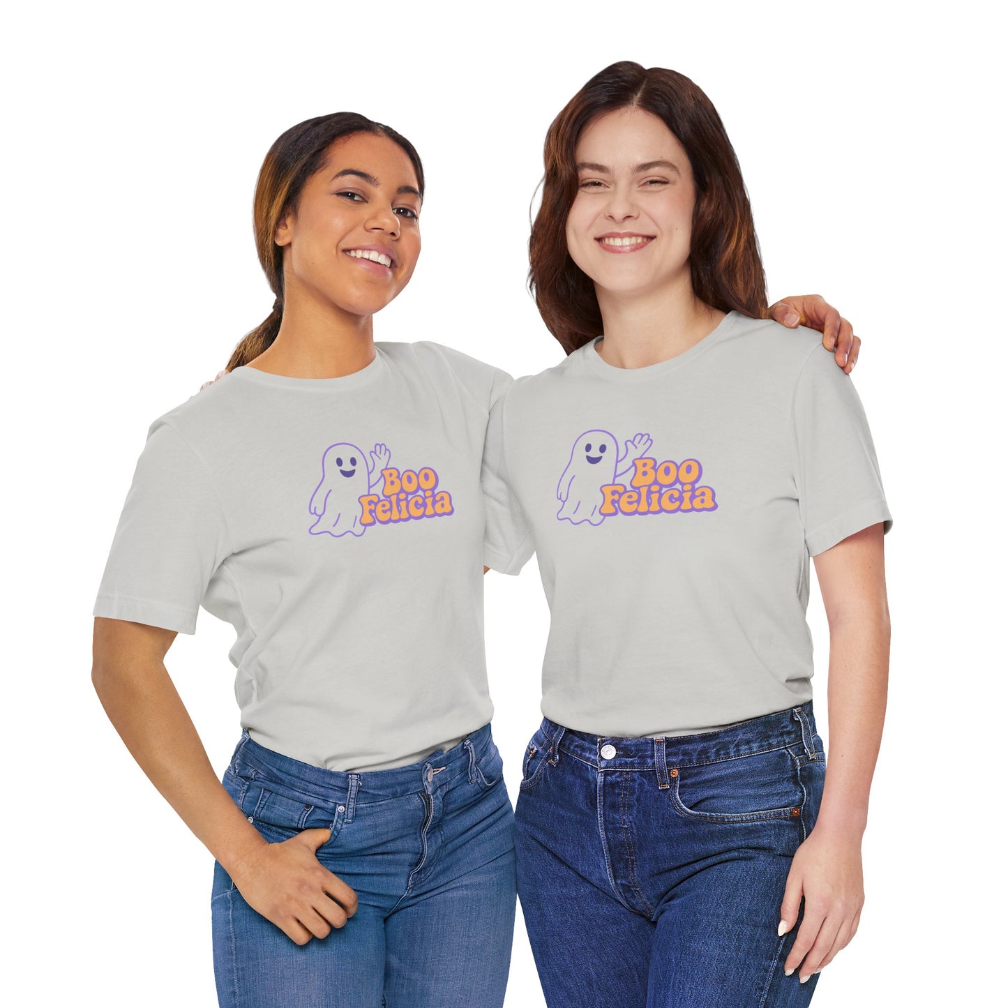 "Boo Felicia Ghost" Unisex Halloween T-Shirt, Spooky Apparel, Fun Gift, Casual Wear, Holiday Shirt