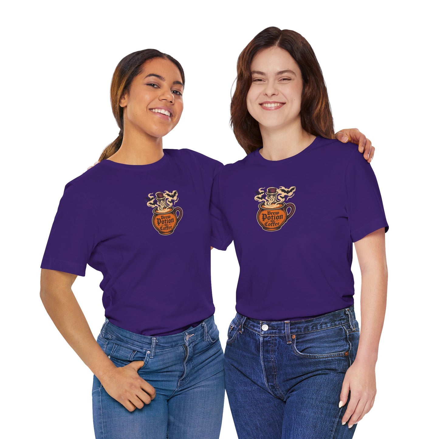 "Coffee Potion" Unisex Tee, Casual Wear, Gift for Coffee Lovers, Magical T-Shirt, Witchy Apparel, Coffee Enthusiast Presents