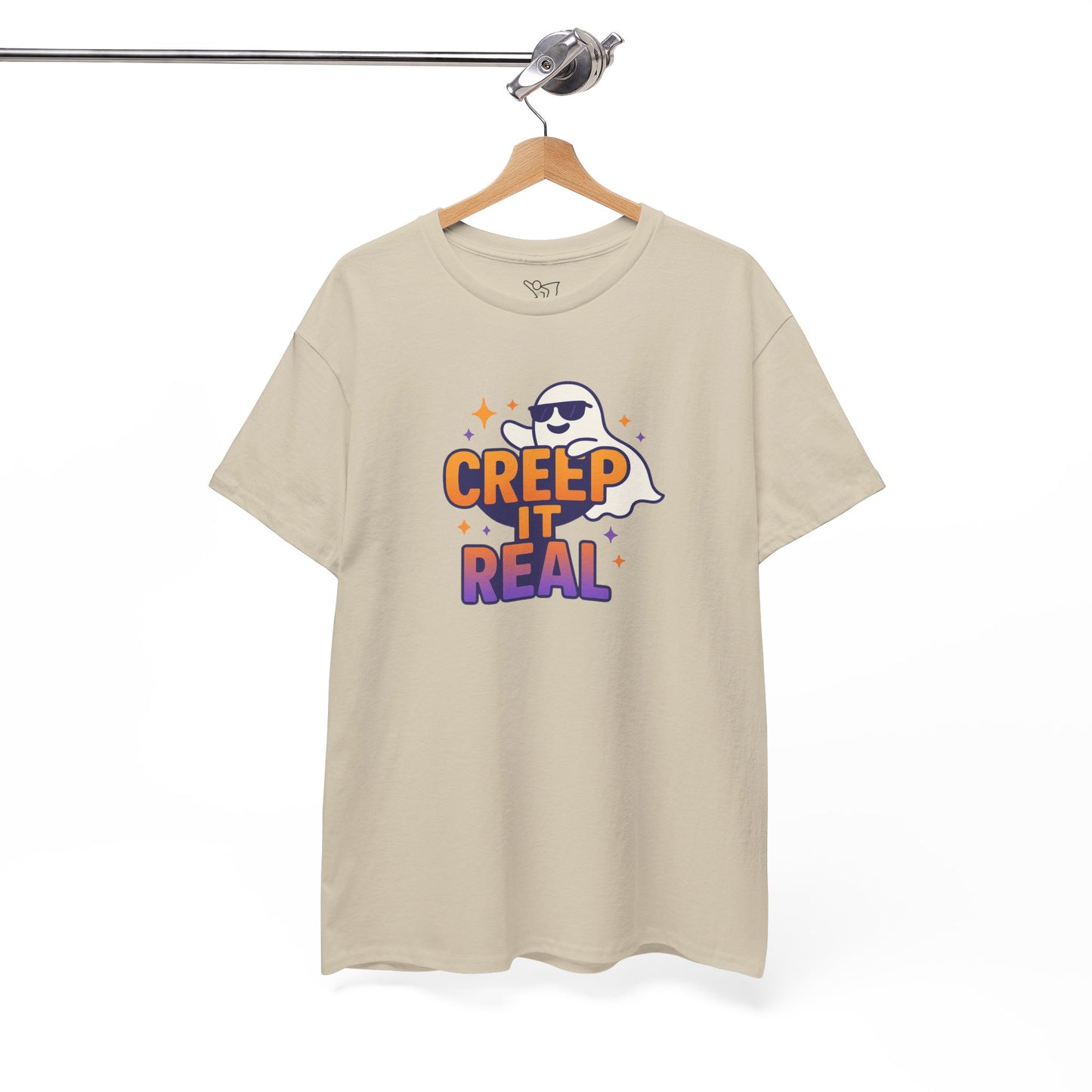 "Creep It Real" Halloween Humor Unisex Graphic Shirt, Ghost Lover Gift, Spooky Season Apparel, Funny Halloween T-Shirt