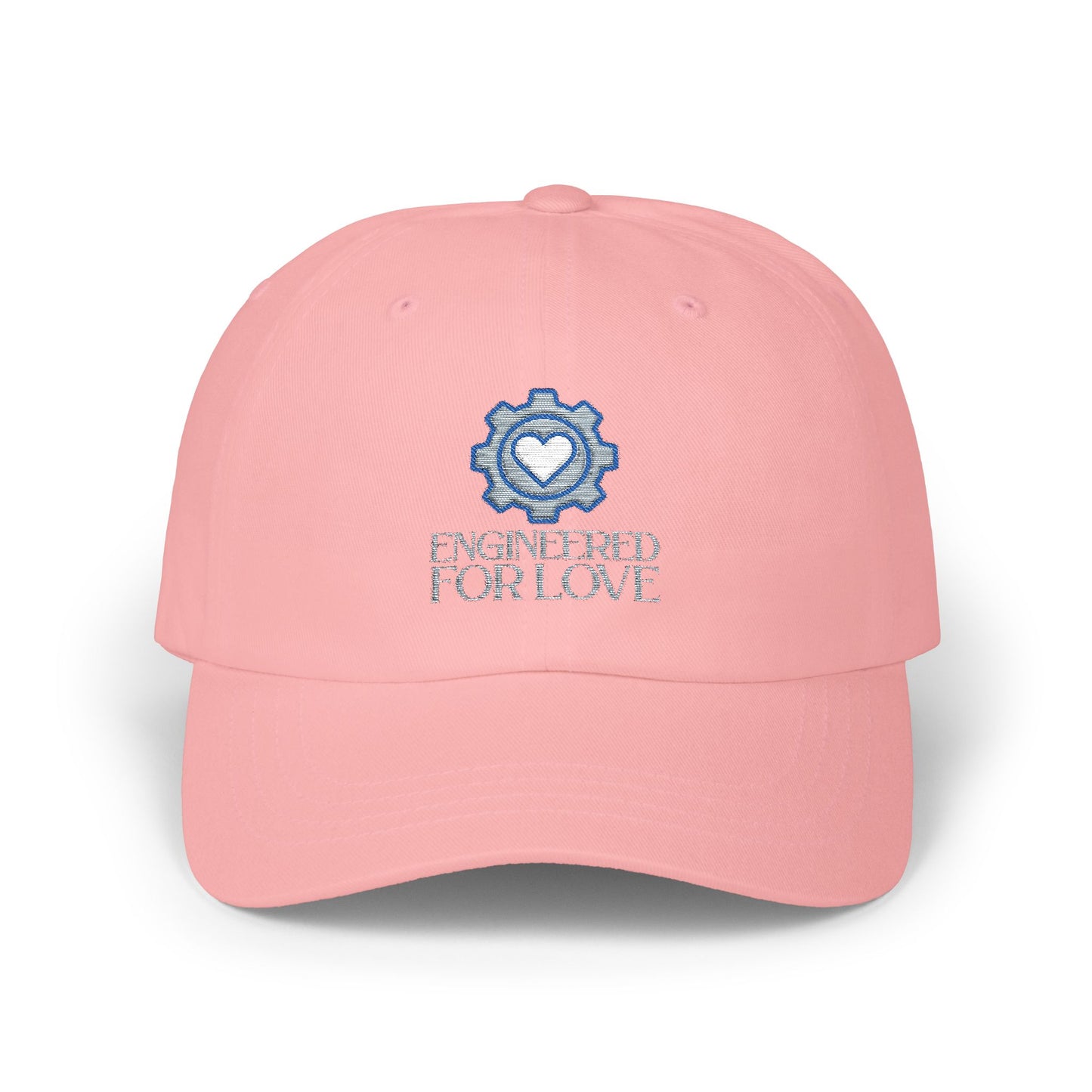 "Engineered for Love" Dad Cap, Casual Dad Hat, Father's Day Gift, Unisex Cap, Everyday Style, Cute Dad Accessory