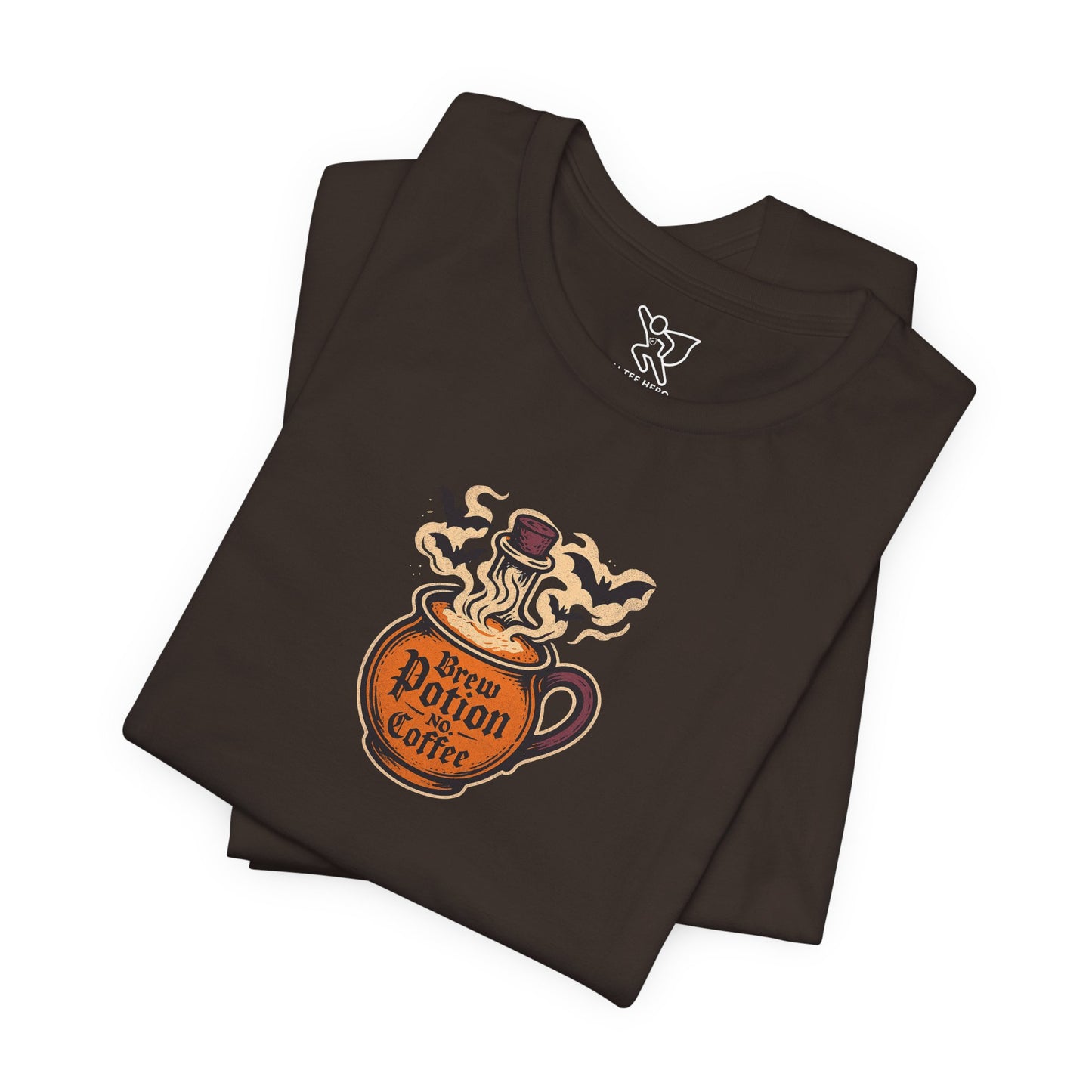 "Coffee Potion" Unisex Tee, Casual Wear, Gift for Coffee Lovers, Magical T-Shirt, Witchy Apparel, Coffee Enthusiast Presents