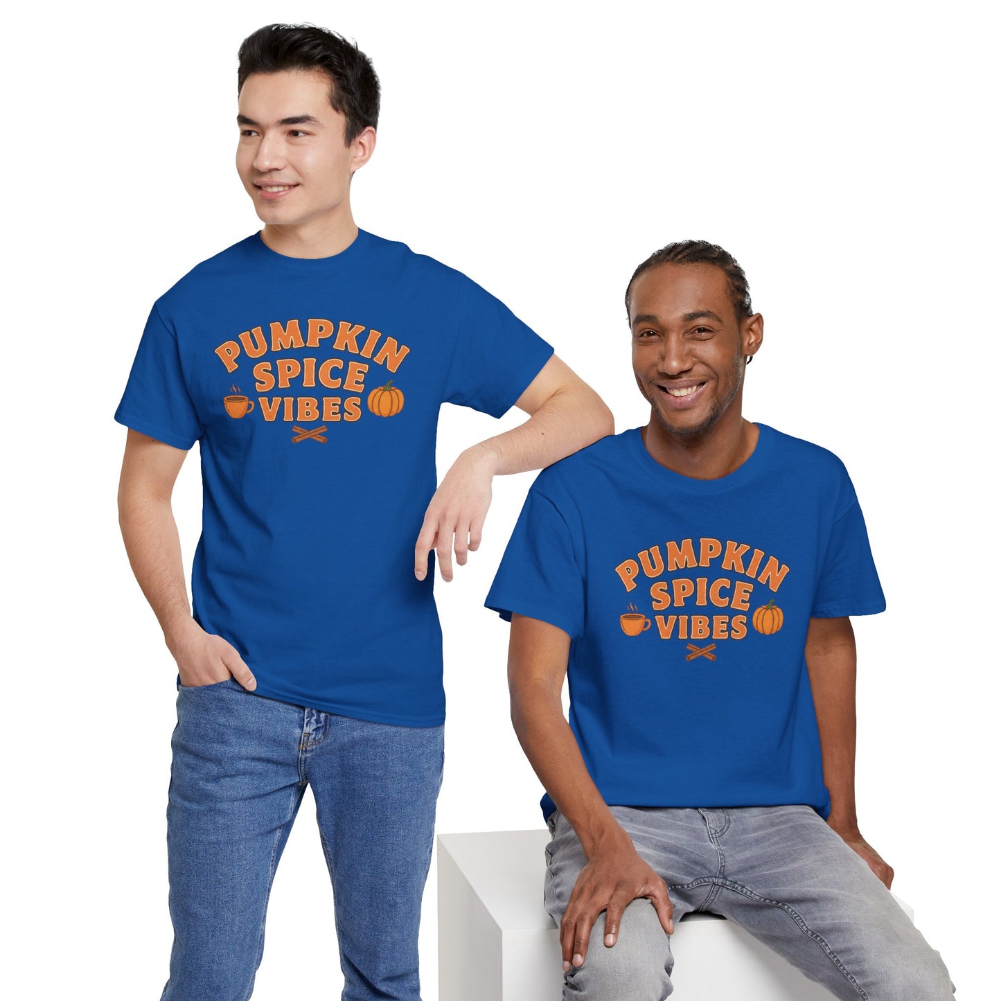 "Pumpkin Spice Vibes" Unisex Autumn T-Shirt for Fall, Cozy Apparel, Pumpkin Lover Gift, Halloween Party Wear