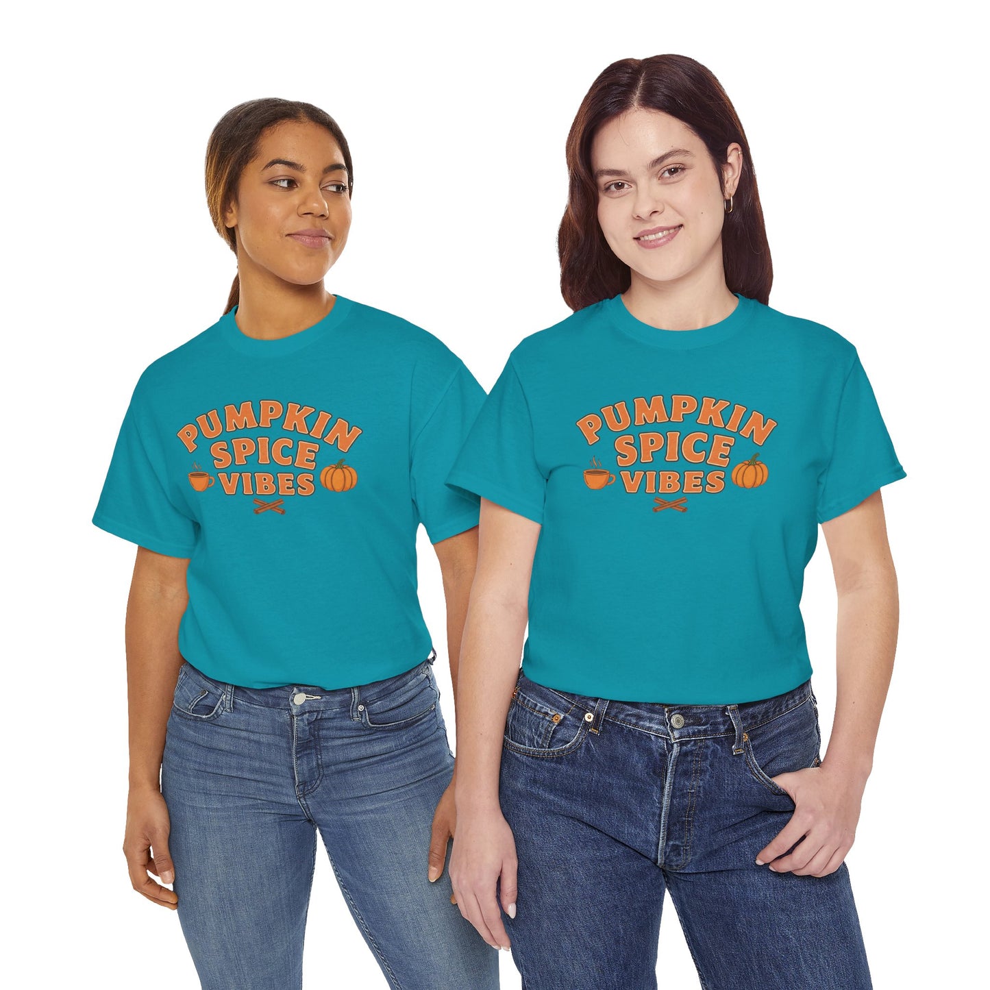"Pumpkin Spice Vibes" Unisex Autumn T-Shirt for Fall, Cozy Apparel, Pumpkin Lover Gift, Halloween Party Wear