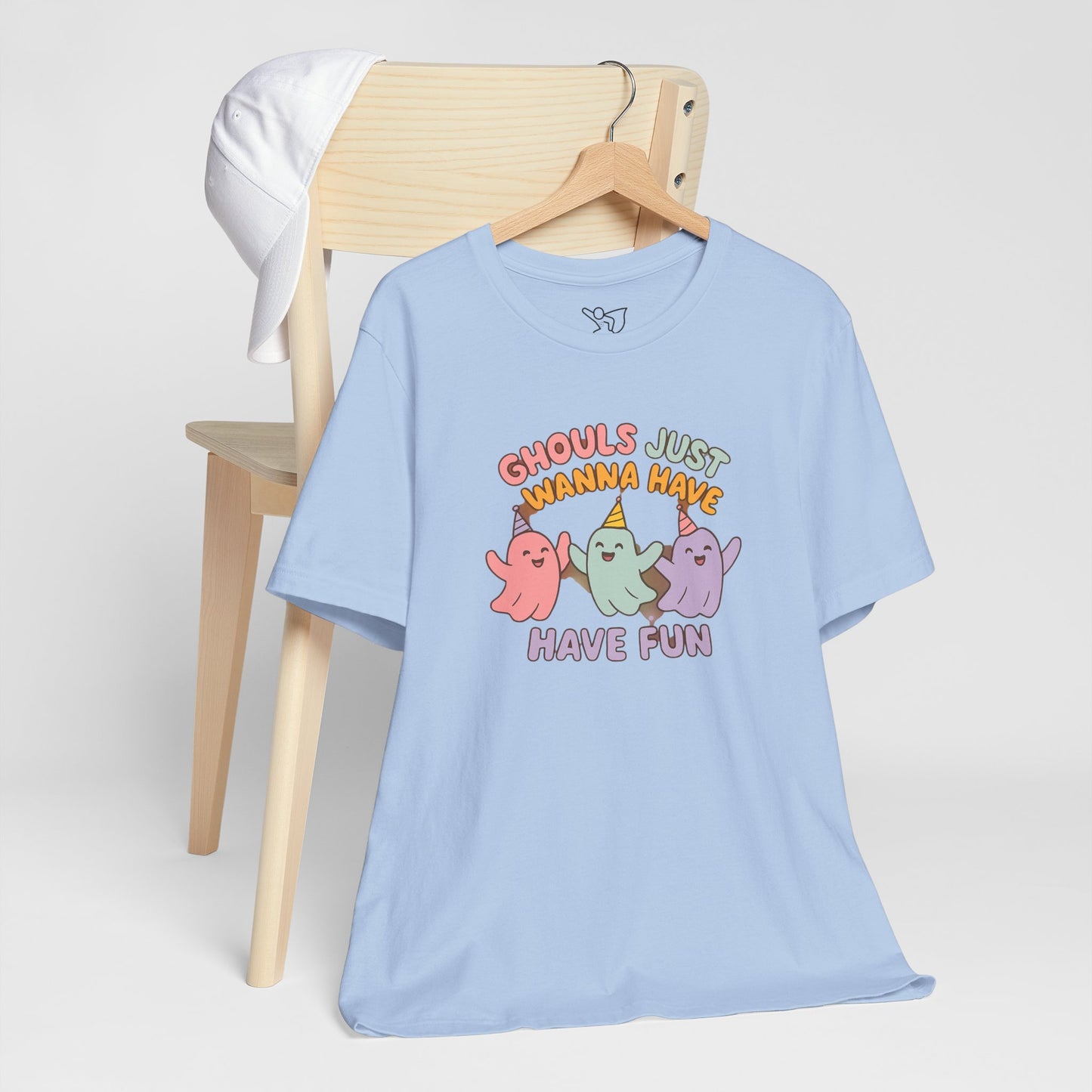 "Ghouls Just Wanna Have Fun" T-Shirt for Halloween, Unisex Graphic Shirt, Cute Ghosts Tee, Casual Wear, Gift for Friends