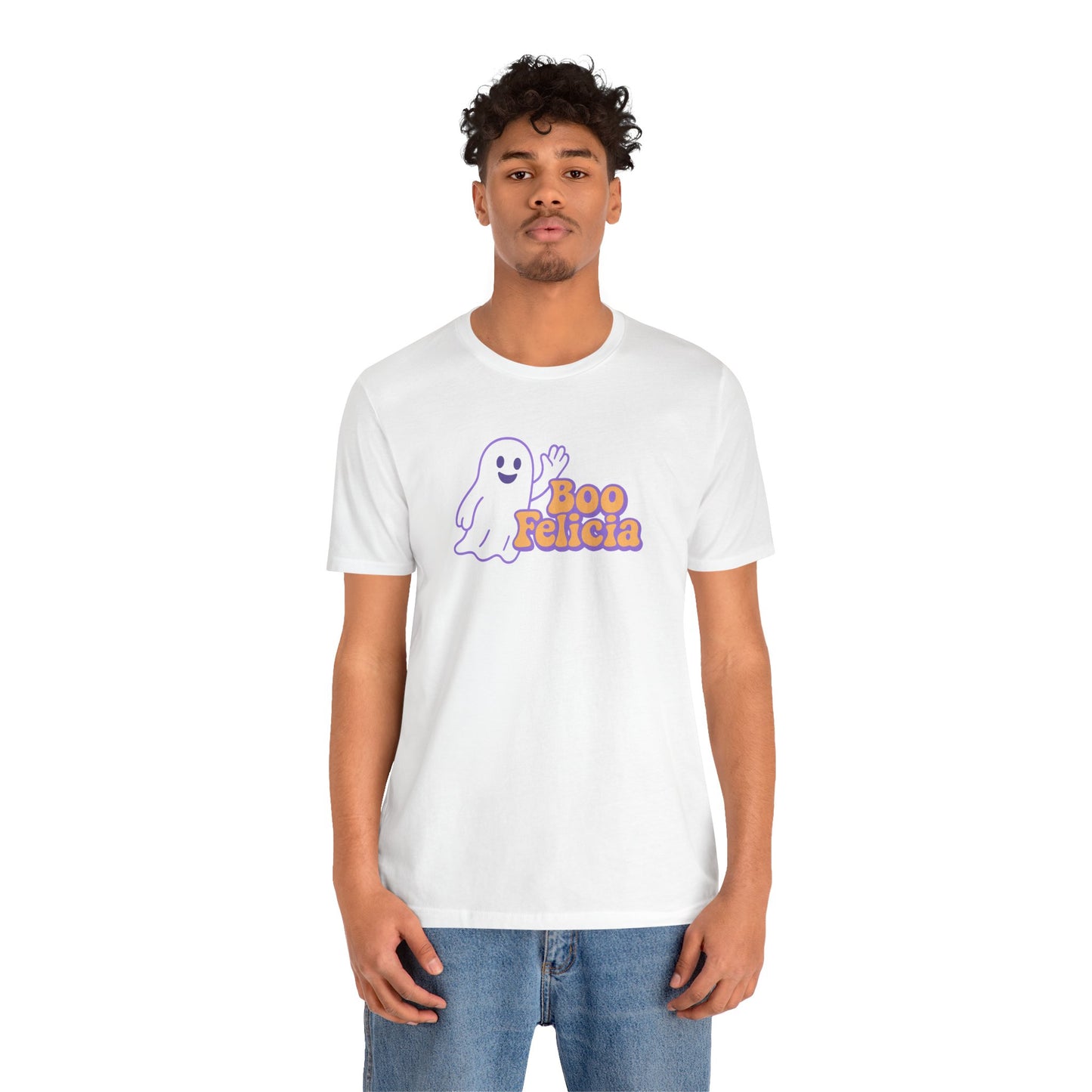 "Boo Felicia Ghost" Unisex Halloween T-Shirt, Spooky Apparel, Fun Gift, Casual Wear, Holiday Shirt
