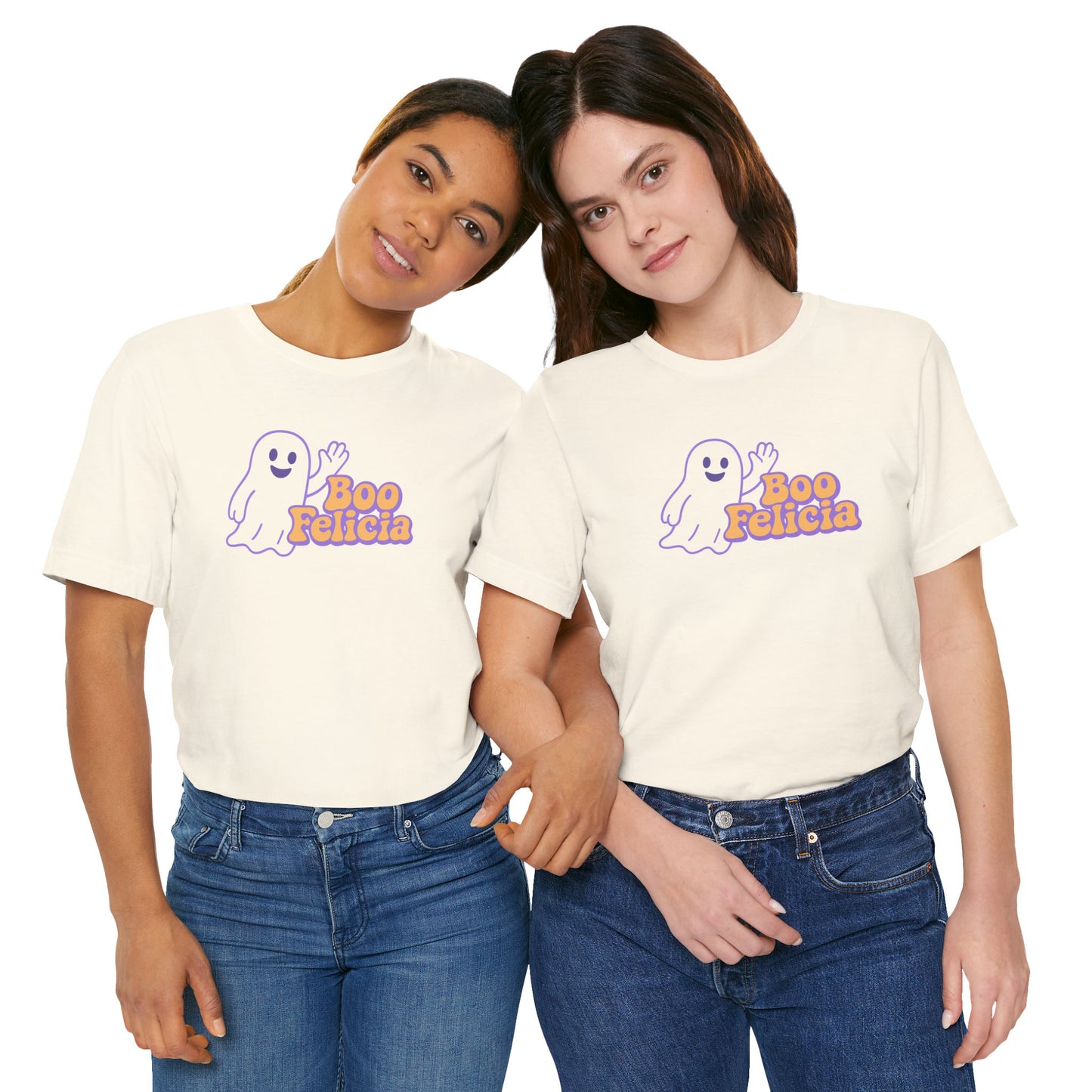 "Boo Felicia Ghost" Unisex Halloween T-Shirt, Spooky Apparel, Fun Gift, Casual Wear, Holiday Shirt