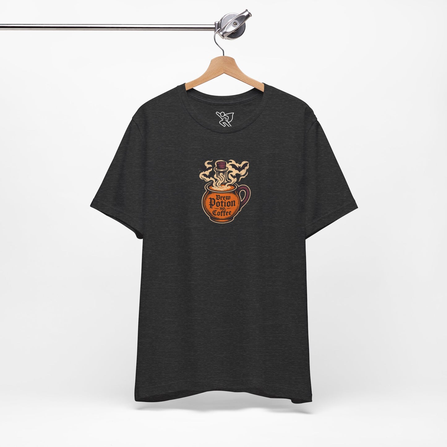 "Coffee Potion" Unisex Tee, Casual Wear, Gift for Coffee Lovers, Magical T-Shirt, Witchy Apparel, Coffee Enthusiast Presents
