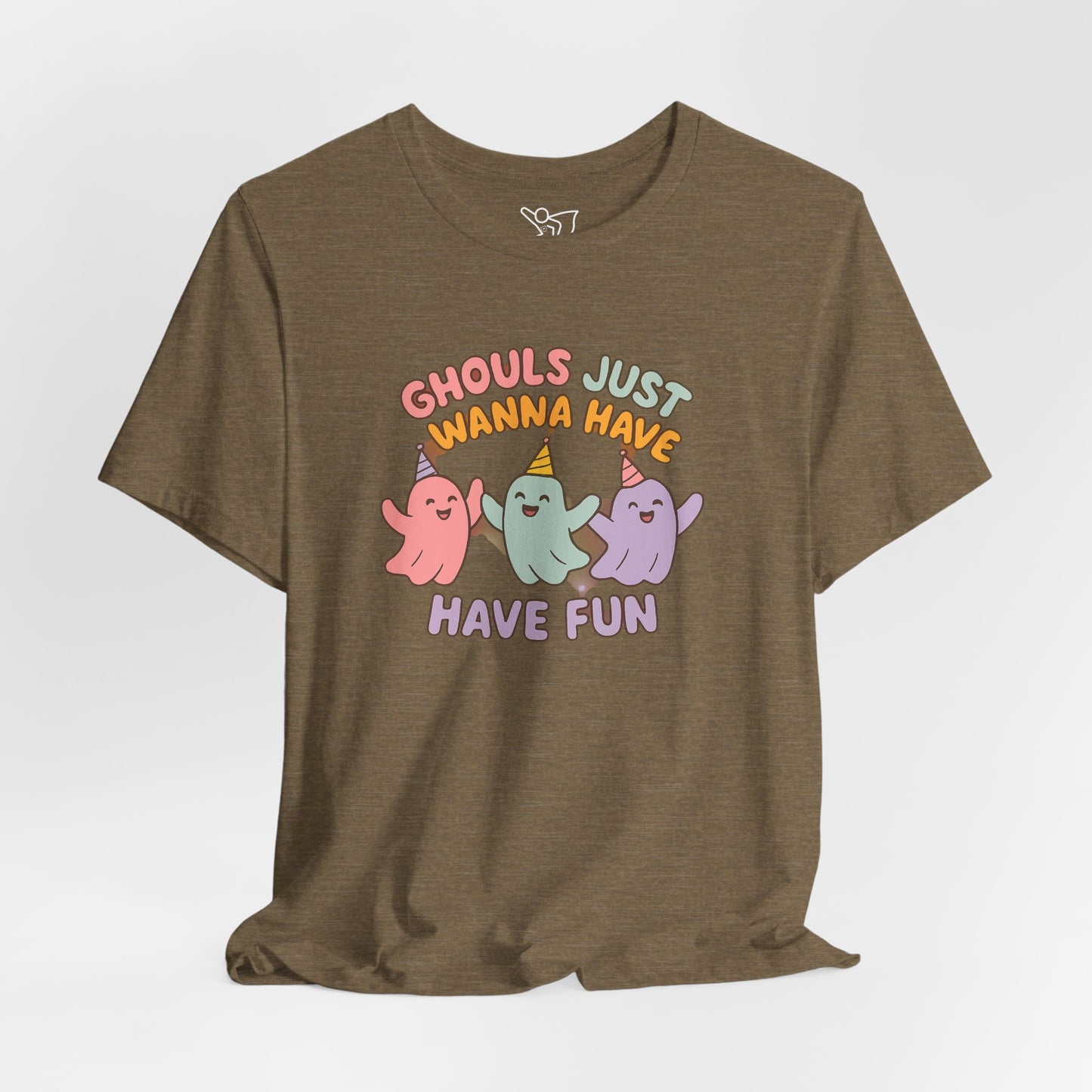 "Ghouls Just Wanna Have Fun" T-Shirt for Halloween, Unisex Graphic Shirt, Cute Ghosts Tee, Casual Wear, Gift for Friends