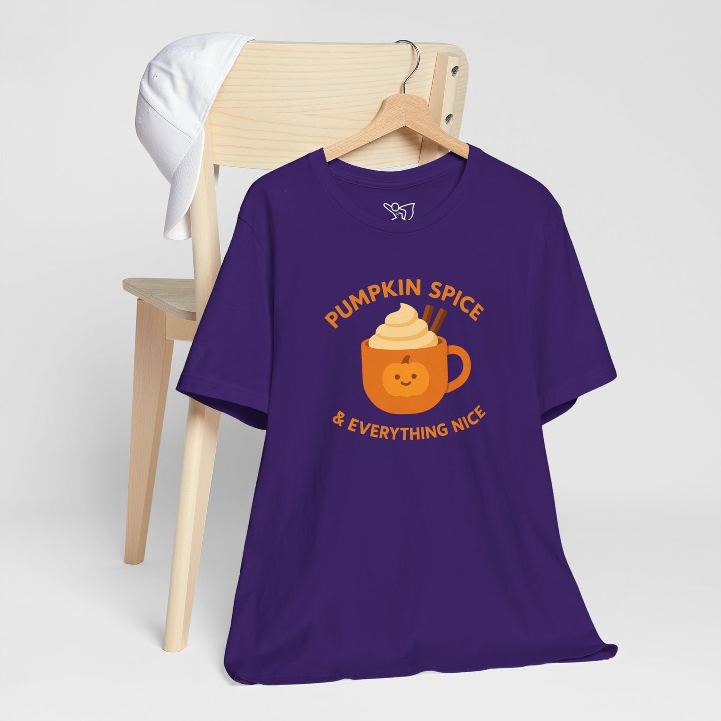 "Pumpkin Spice & Everything Nice" Fall T-Shirt, Autumn Fashion, Cozy Casual Wear, Pumpkin Lovers Gift, Seasonal Apparel