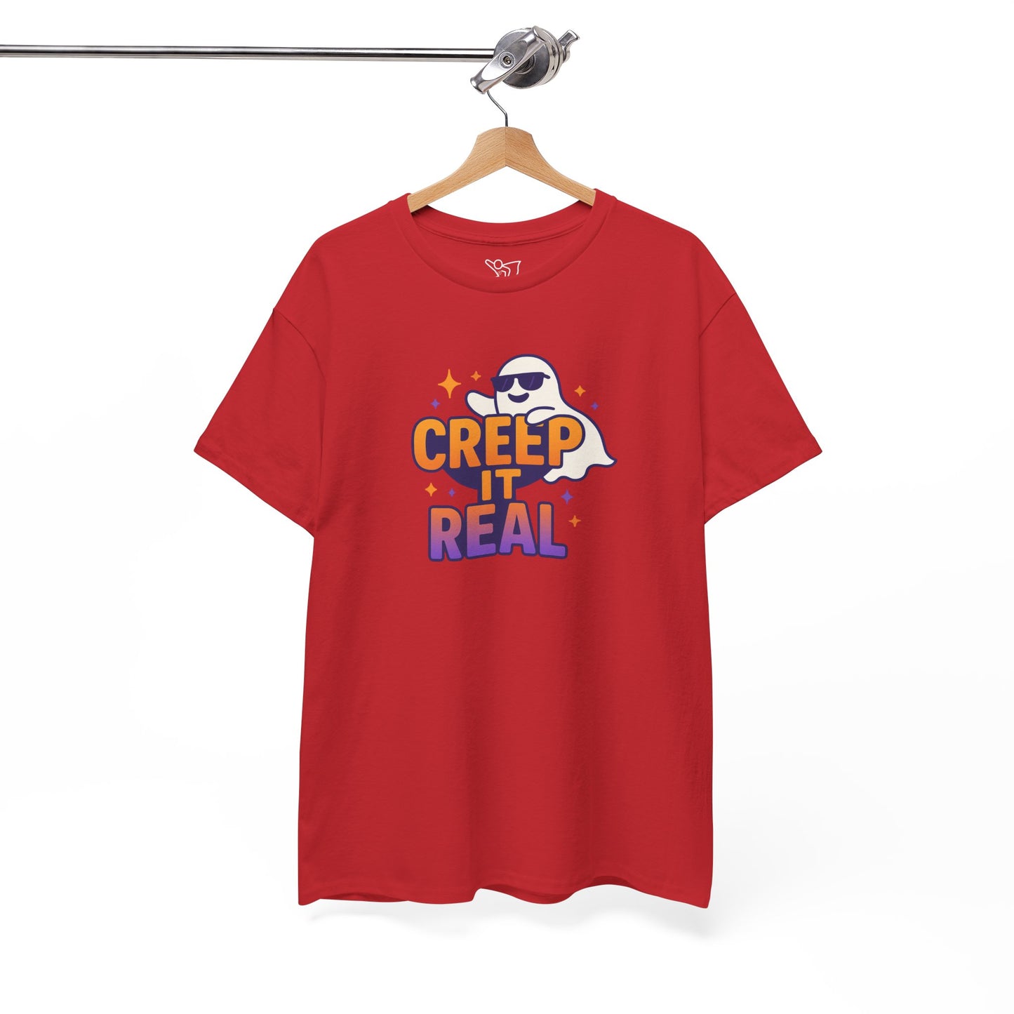 "Creep It Real" Halloween Humor Unisex Graphic Shirt, Ghost Lover Gift, Spooky Season Apparel, Funny Halloween T-Shirt