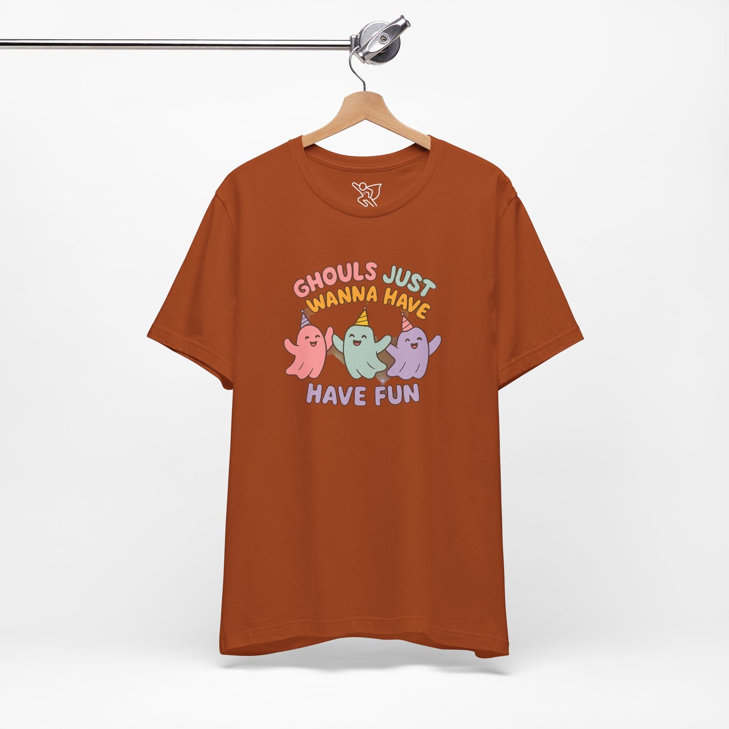 "Ghouls Just Wanna Have Fun" T-Shirt for Halloween, Unisex Graphic Shirt, Cute Ghosts Tee, Casual Wear, Gift for Friends