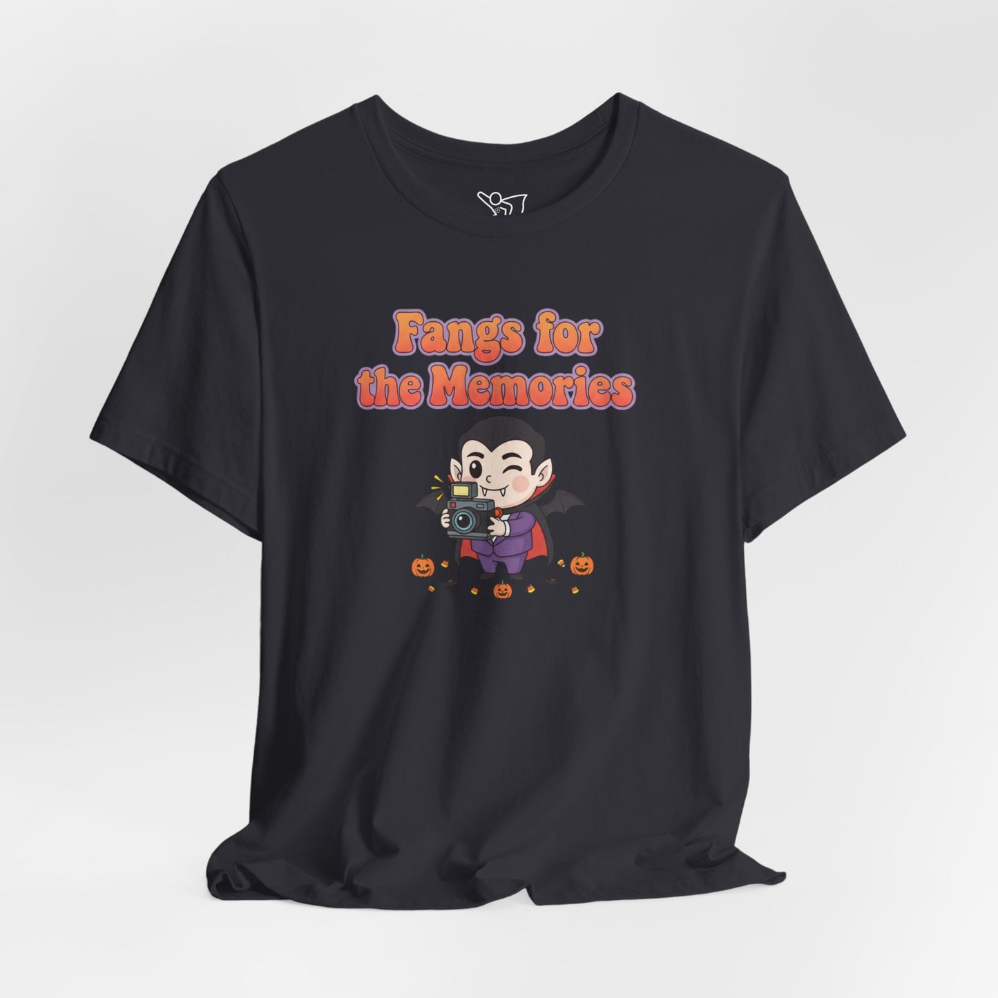 "Fangs for the Memories" Unisex Short Sleeve Shirt, Casual Halloween Outfit, Gift for Spooky Season, Halloween Shirt