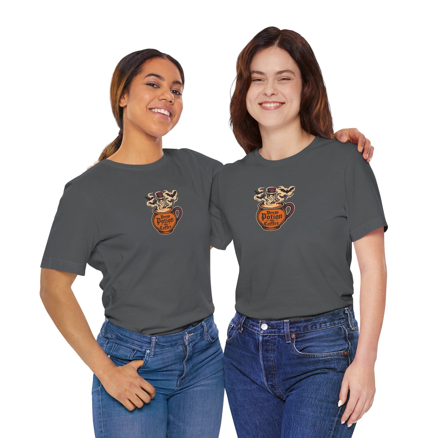"Coffee Potion" Unisex Tee, Casual Wear, Gift for Coffee Lovers, Magical T-Shirt, Witchy Apparel, Coffee Enthusiast Presents