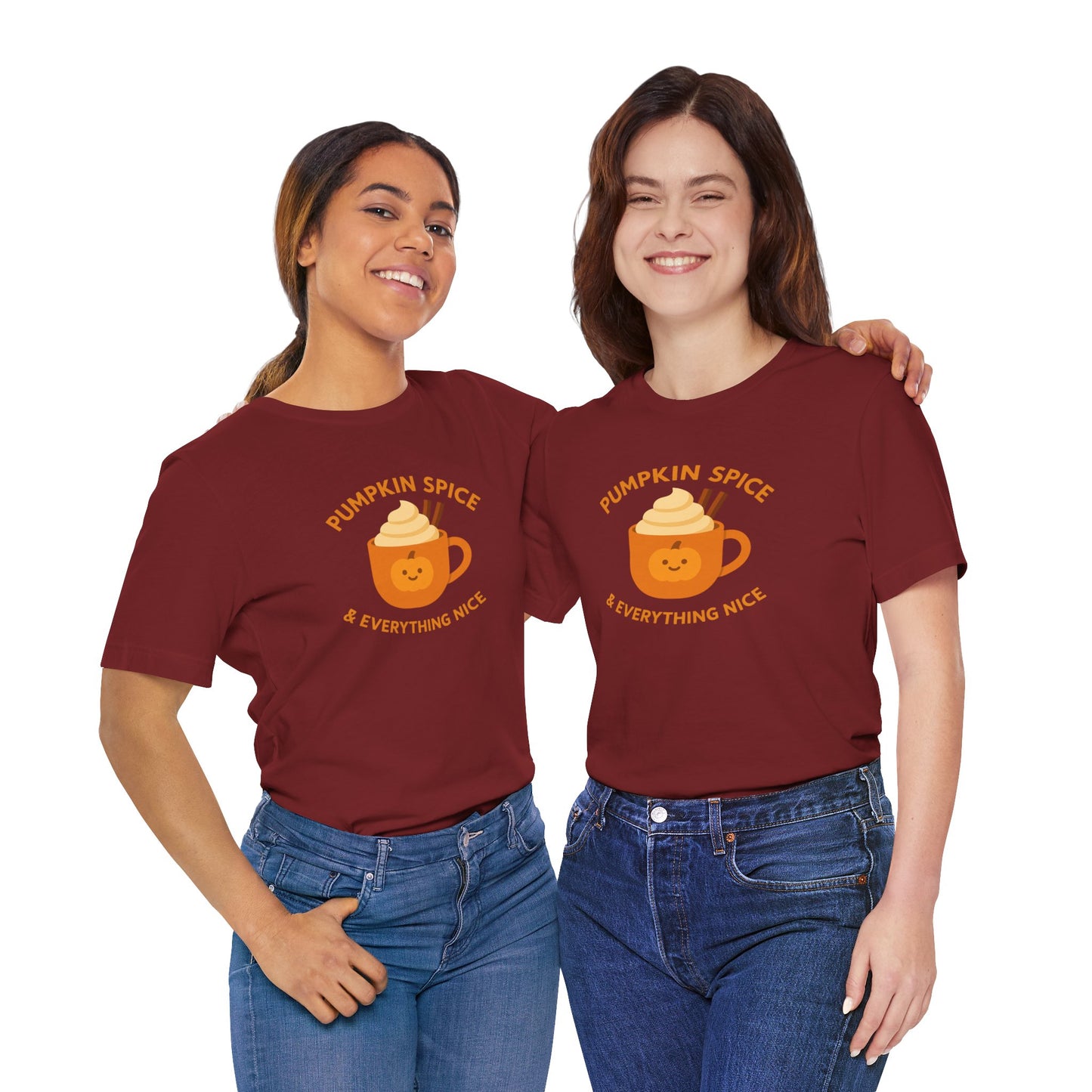 "Pumpkin Spice & Everything Nice" Fall T-Shirt, Autumn Fashion, Cozy Casual Wear, Pumpkin Lovers Gift, Seasonal Apparel