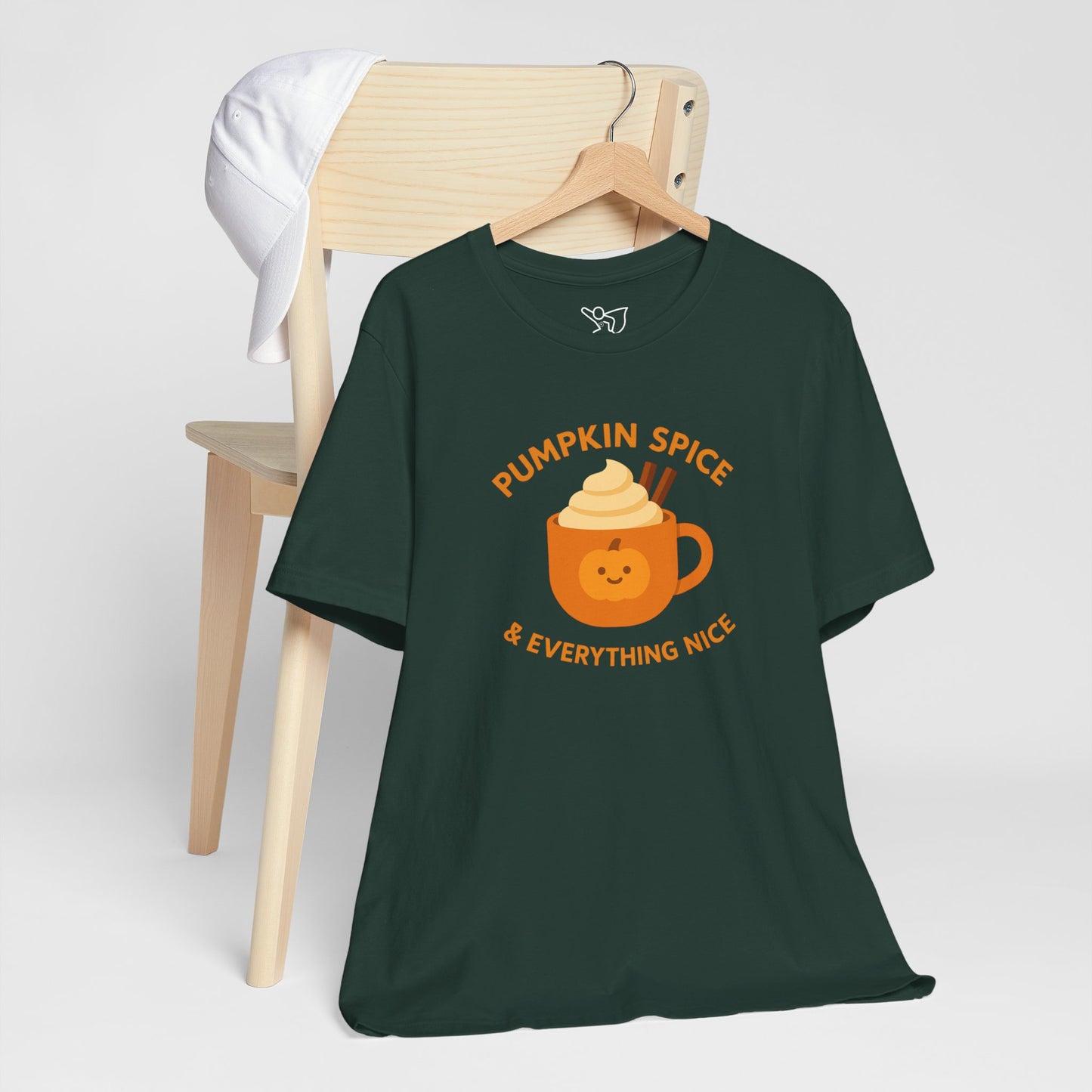 "Pumpkin Spice & Everything Nice" Fall T-Shirt, Autumn Fashion, Cozy Casual Wear, Pumpkin Lovers Gift, Seasonal Apparel