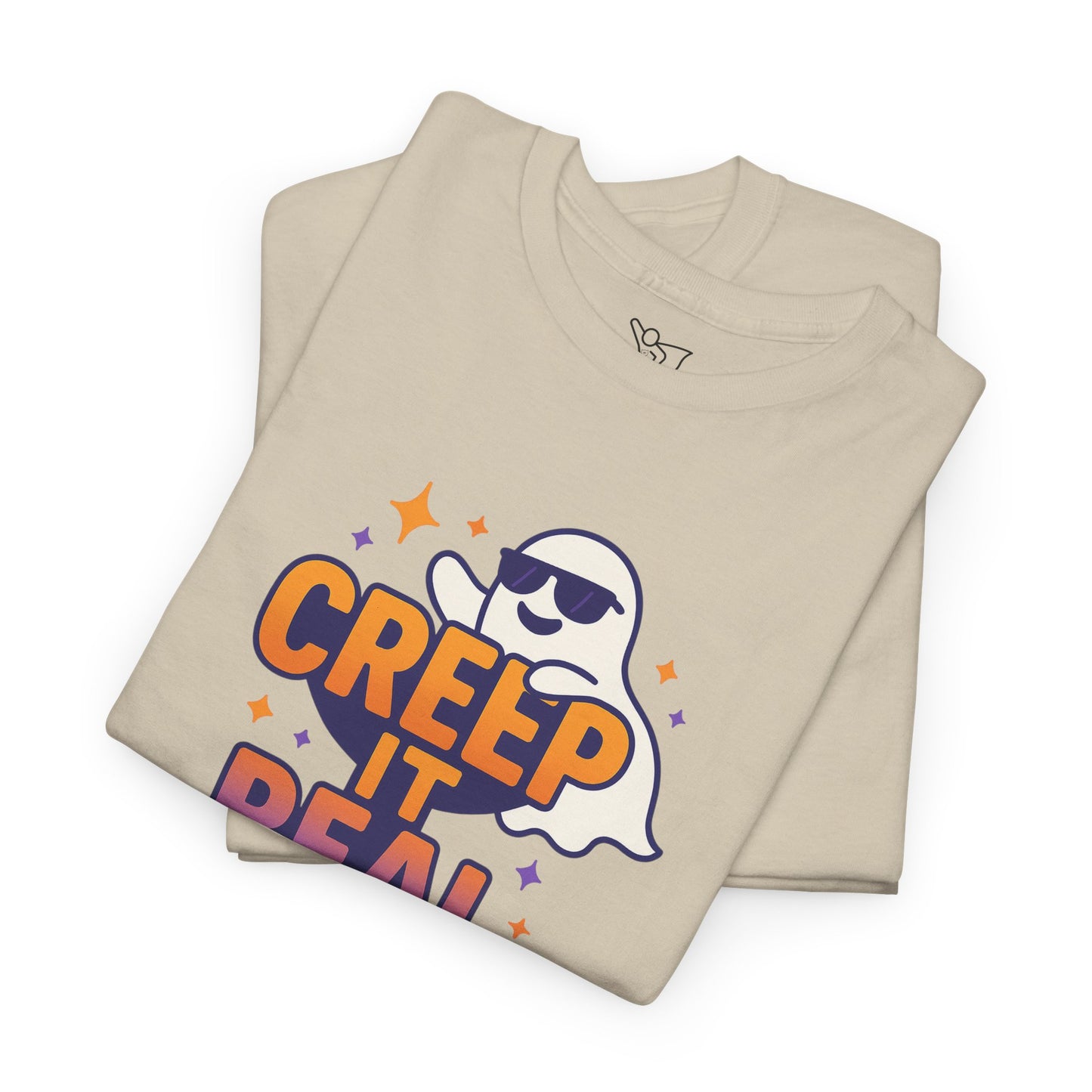 "Creep It Real" Halloween Humor Unisex Graphic Shirt, Ghost Lover Gift, Spooky Season Apparel, Funny Halloween T-Shirt