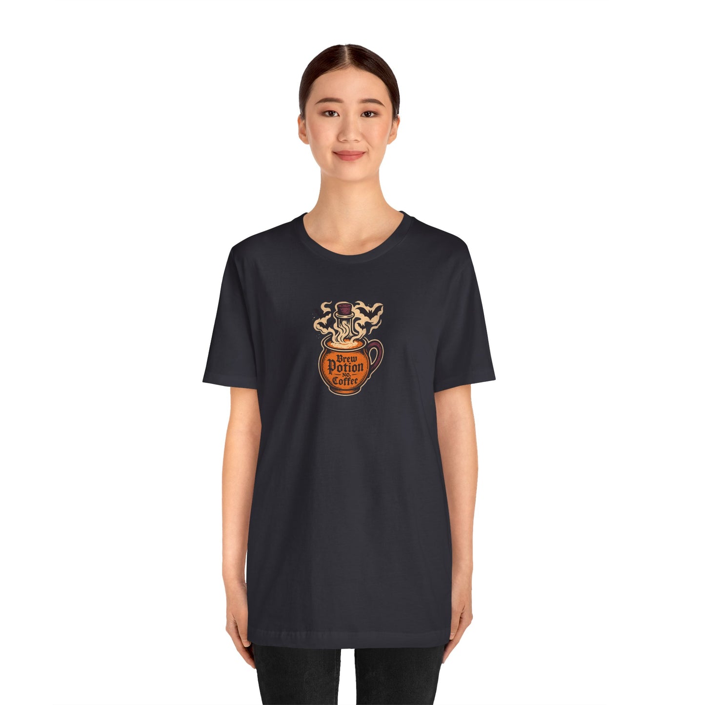 "Coffee Potion" Unisex Tee, Casual Wear, Gift for Coffee Lovers, Magical T-Shirt, Witchy Apparel, Coffee Enthusiast Presents