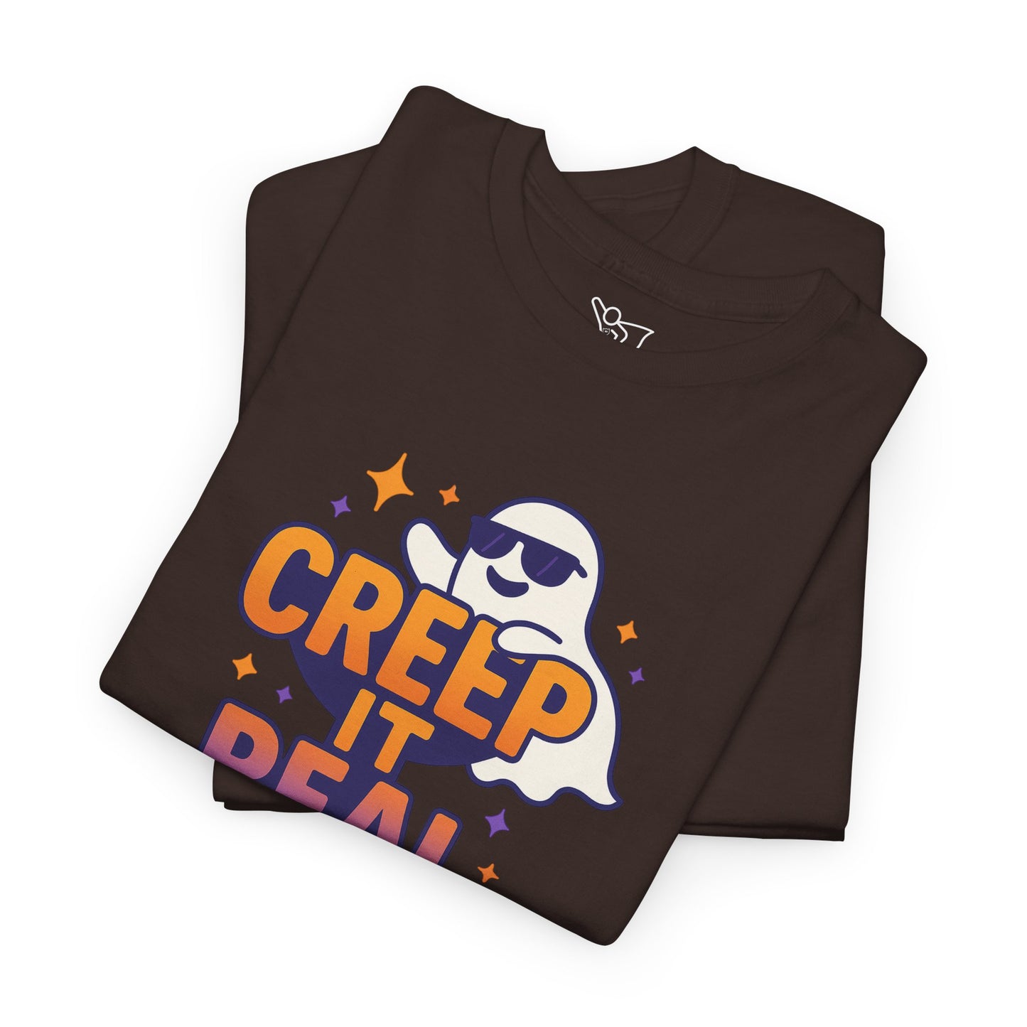 "Creep It Real" Halloween Humor Unisex Graphic Shirt, Ghost Lover Gift, Spooky Season Apparel, Funny Halloween T-Shirt