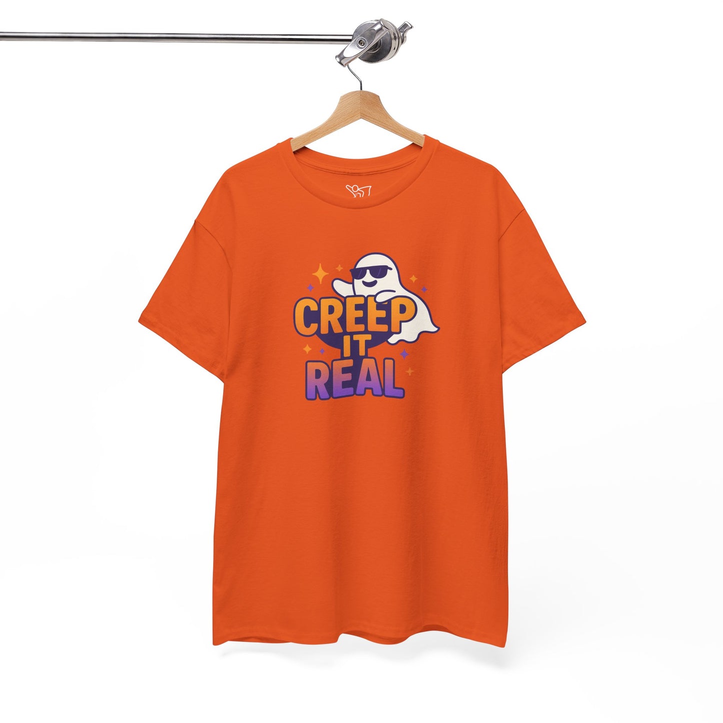"Creep It Real" Halloween Humor Unisex Graphic Shirt, Ghost Lover Gift, Spooky Season Apparel, Funny Halloween T-Shirt