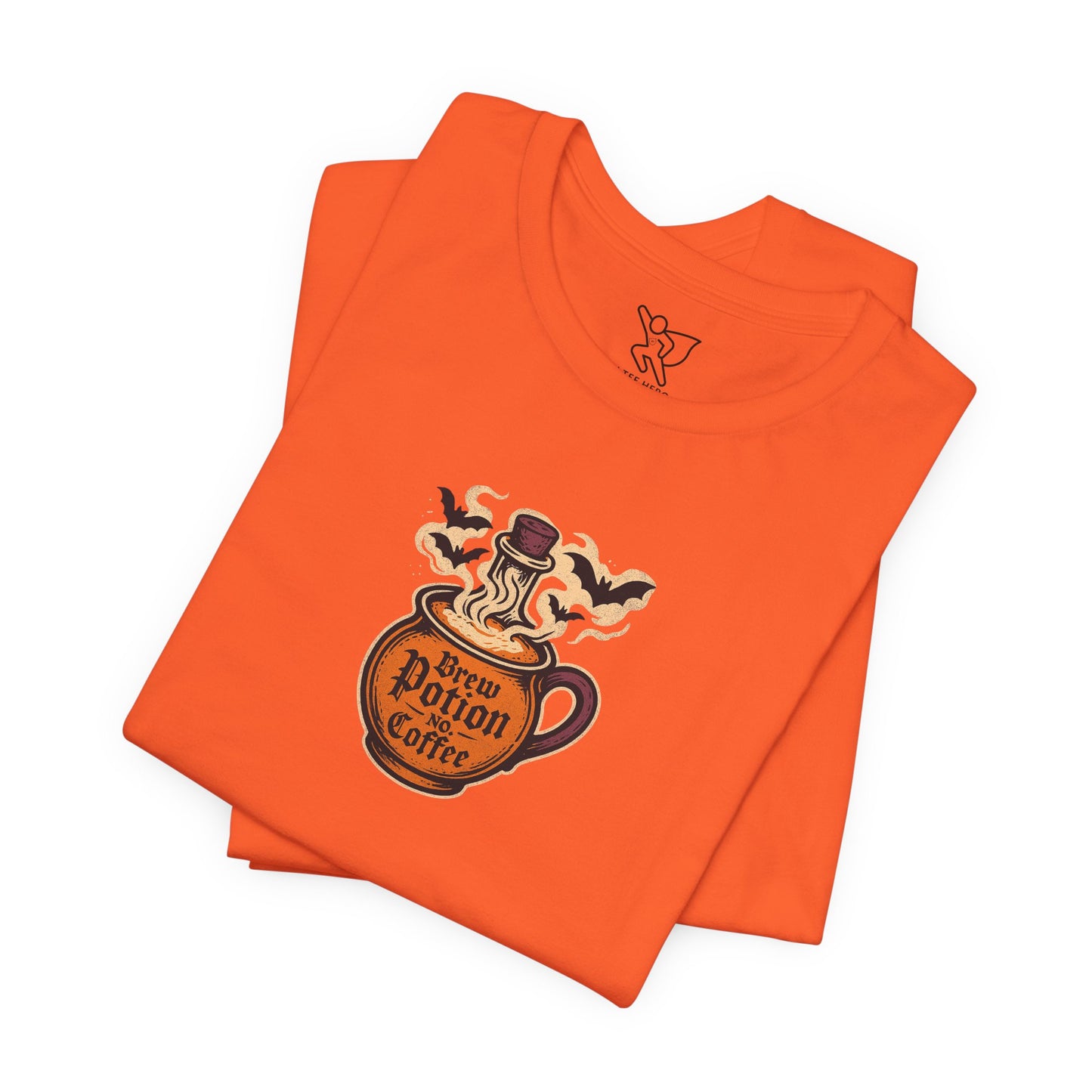 "Coffee Potion" Unisex Tee, Casual Wear, Gift for Coffee Lovers, Magical T-Shirt, Witchy Apparel, Coffee Enthusiast Presents