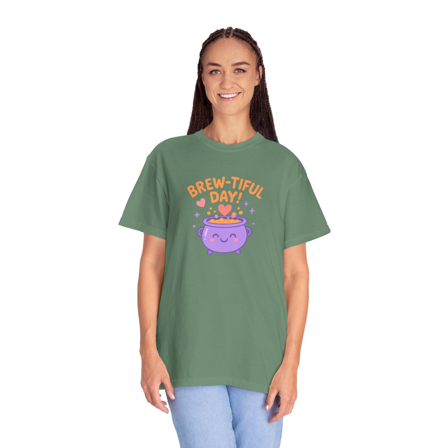 Brew-tiful Day T-Shirt, Cute Coffee Tee, Unisex Gift, Fun Humor Shirt, Coffee Lover Apparel, Casual Everyday Wear