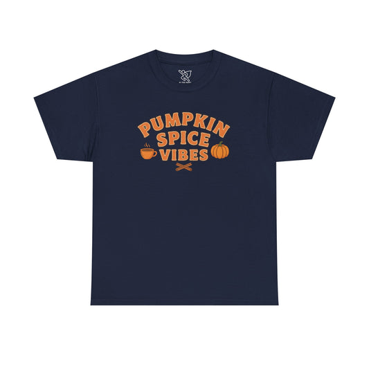 "Pumpkin Spice Vibes" Unisex Autumn T-Shirt for Fall, Cozy Apparel, Pumpkin Lover Gift, Halloween Party Wear