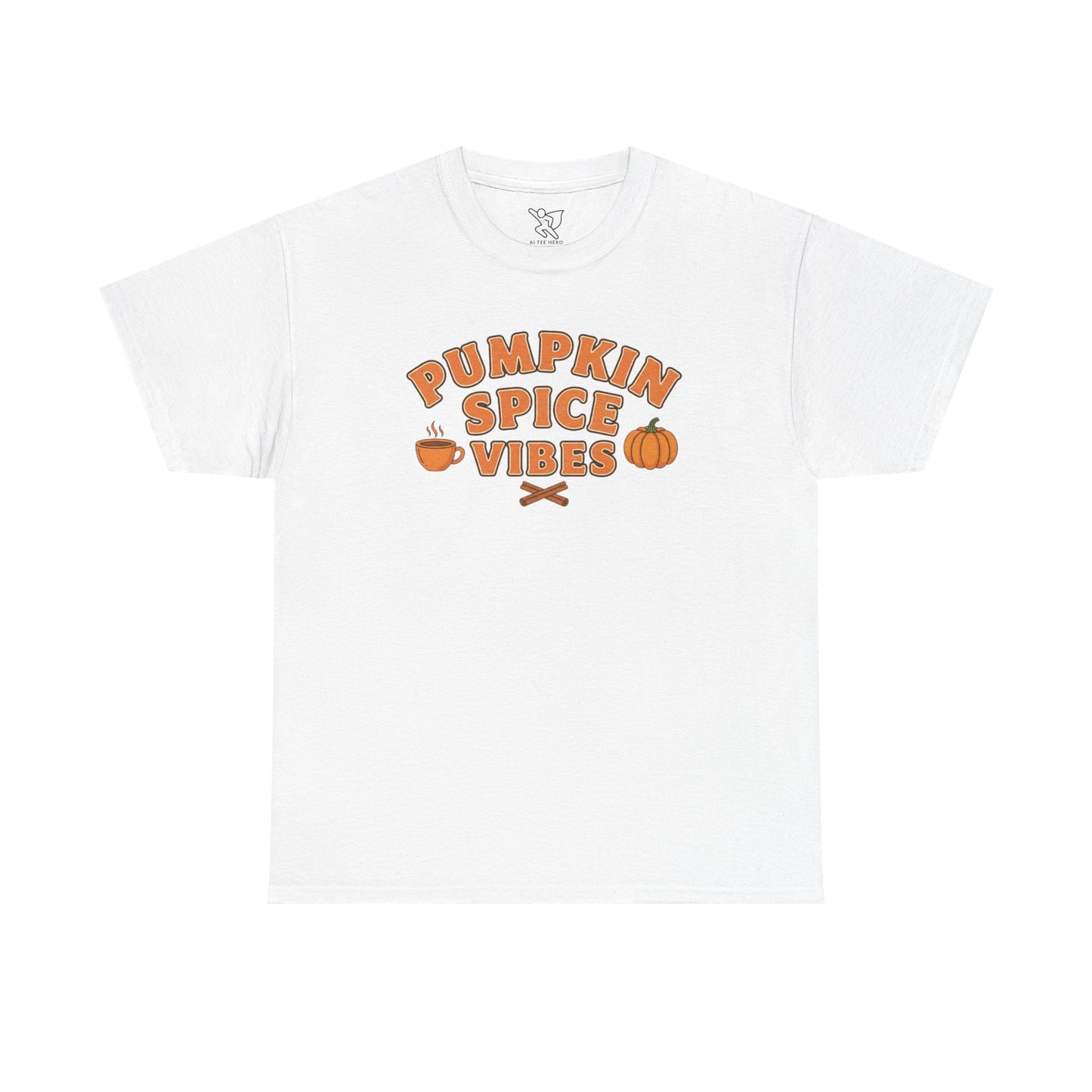 "Pumpkin Spice Vibes" Unisex Autumn T-Shirt for Fall, Cozy Apparel, Pumpkin Lover Gift, Halloween Party Wear